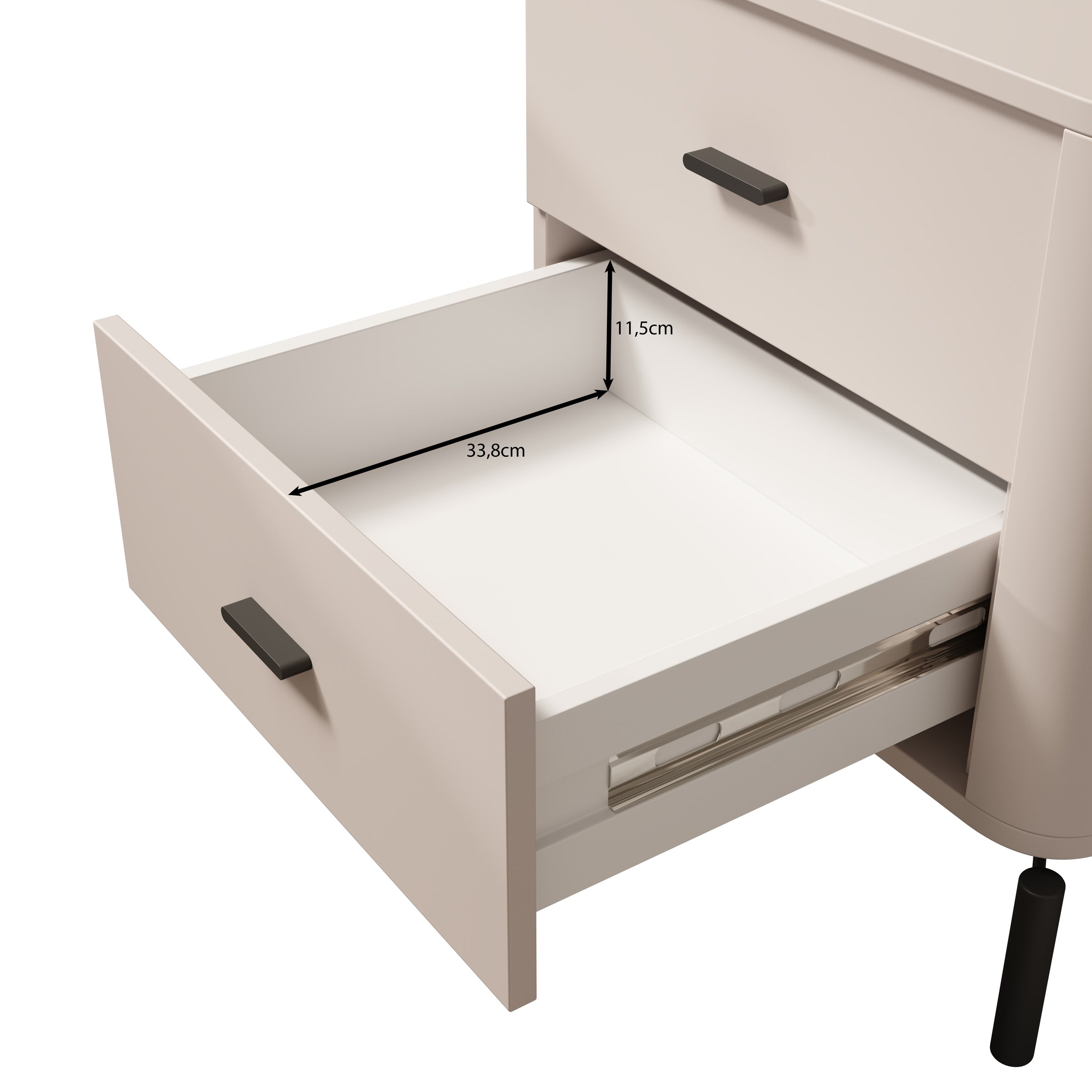 Sorello - Nachtkastje - Beige - 42x40x56 cm