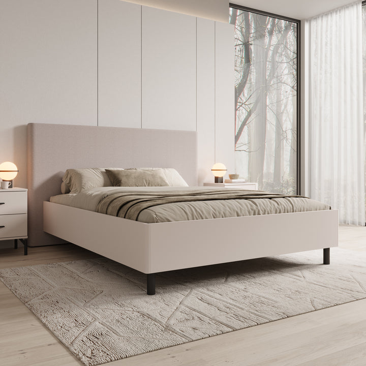 Sorello - Tweepersoonsbed - Beige - 160x200 cm