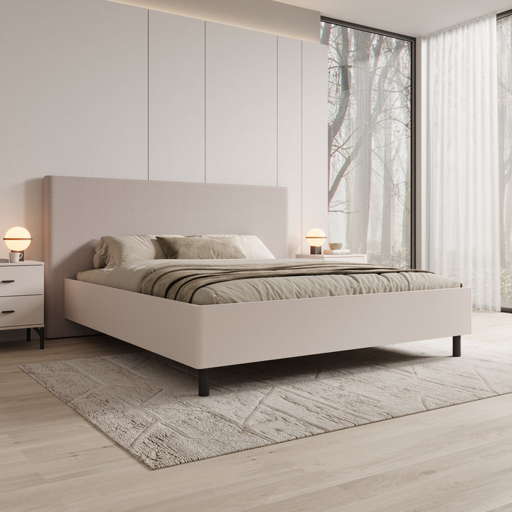 Sorello - Tweepersoonsbed - Beige - 180x200 cm