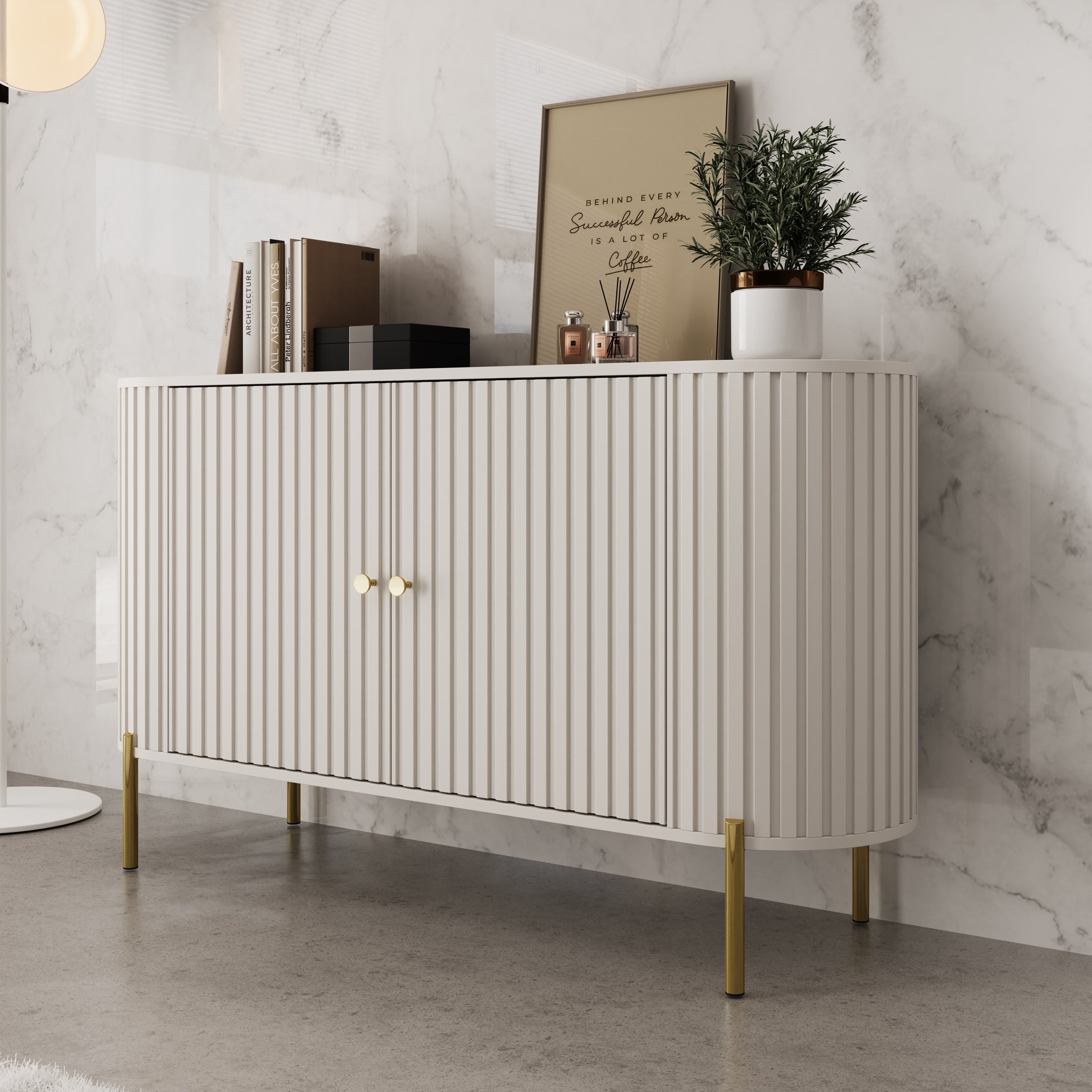 Sorenna - Dressoir - Beige - 139x40x79 cm