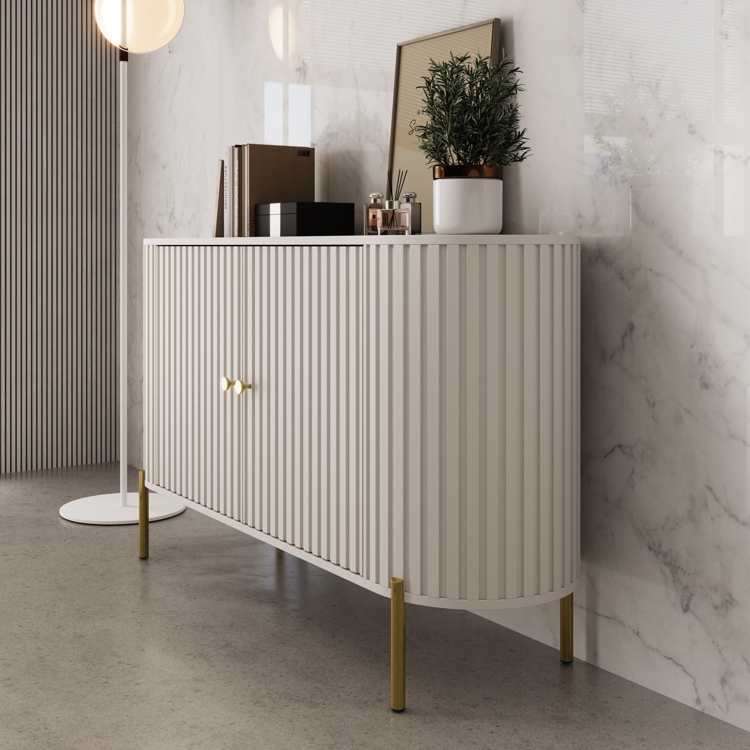 Sorenna - Dressoir - Beige - 139x40x79 cm