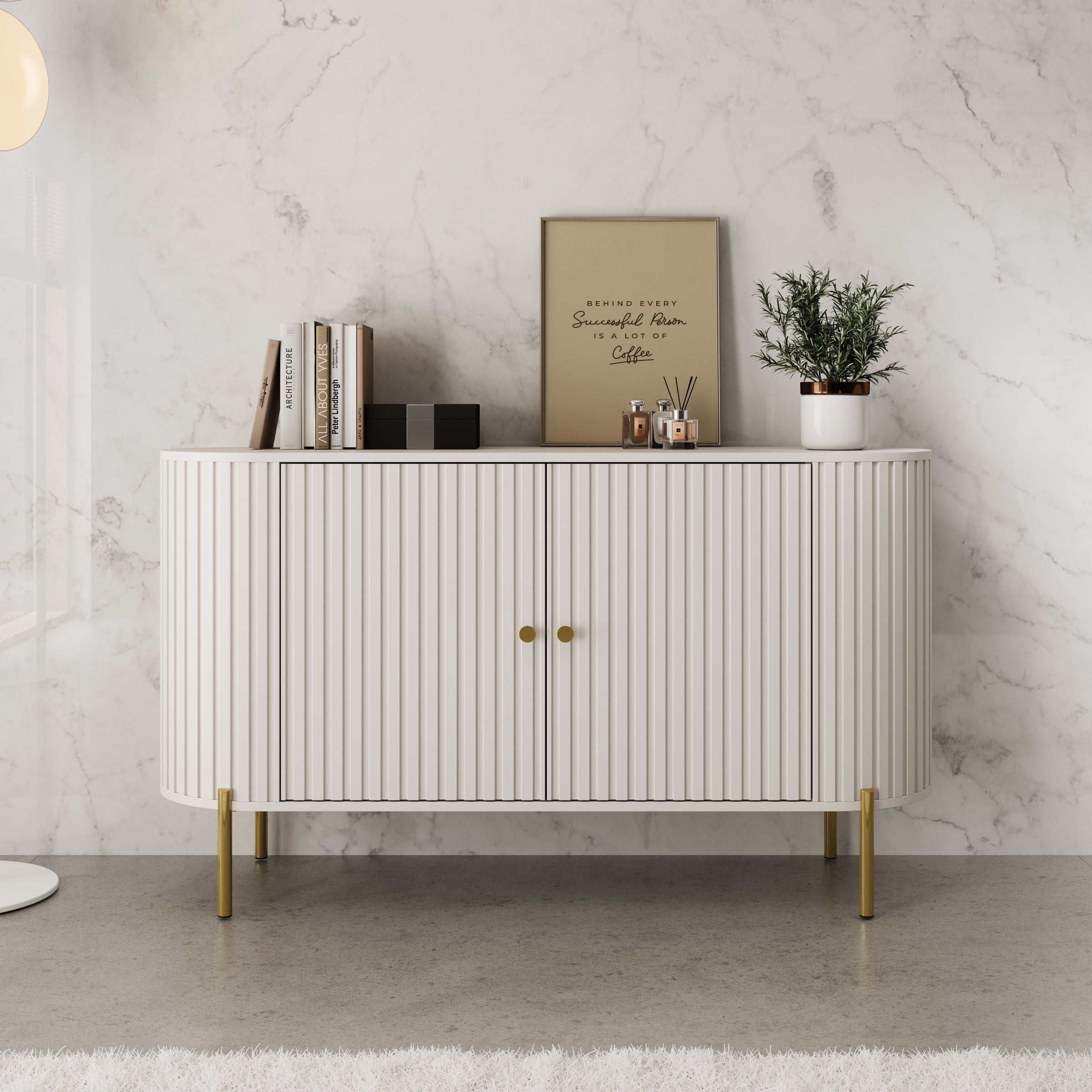 Sorenna - Dressoir - Beige - 139x40x79 cm