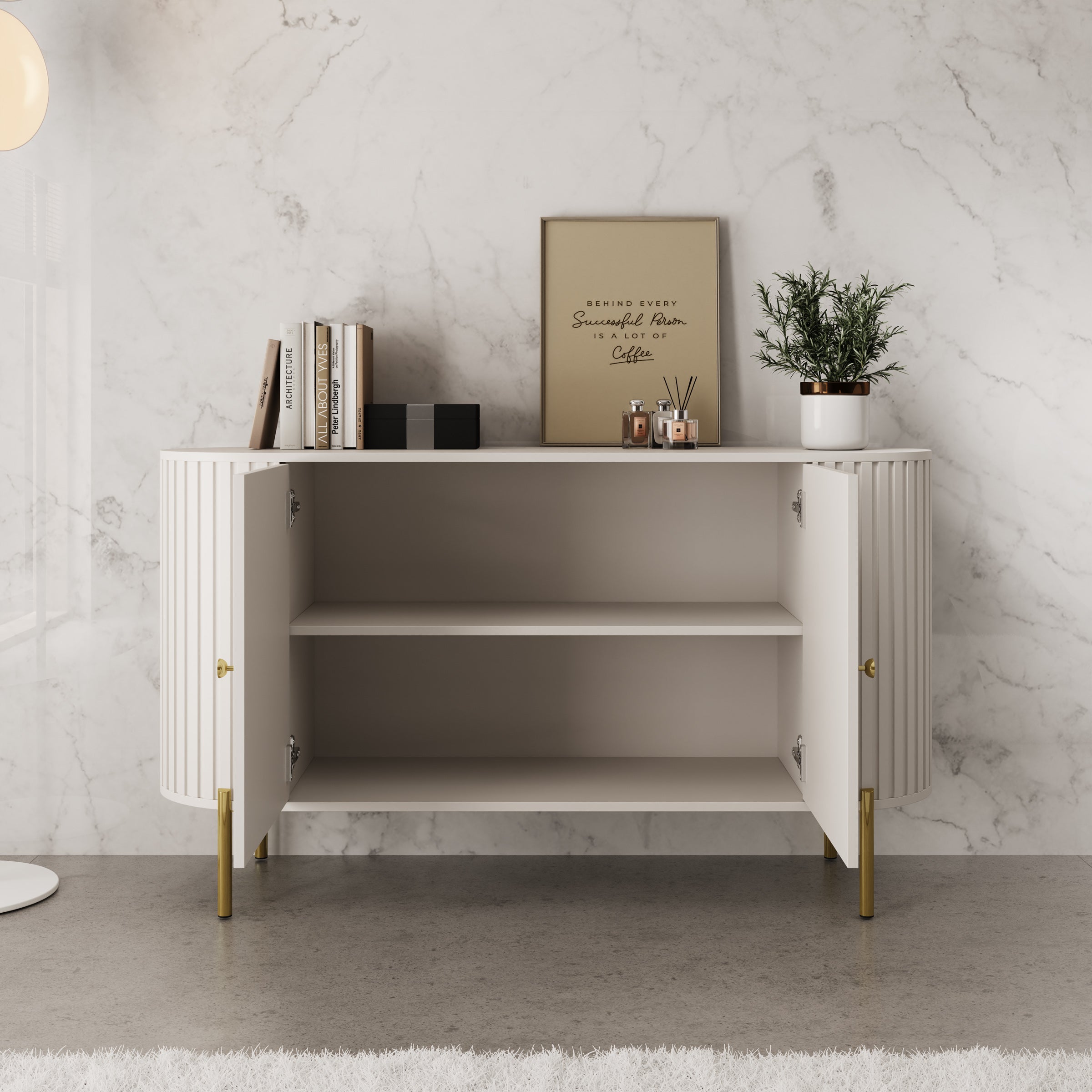 Sorenna - Dressoir - Beige - 139x40x79 cm