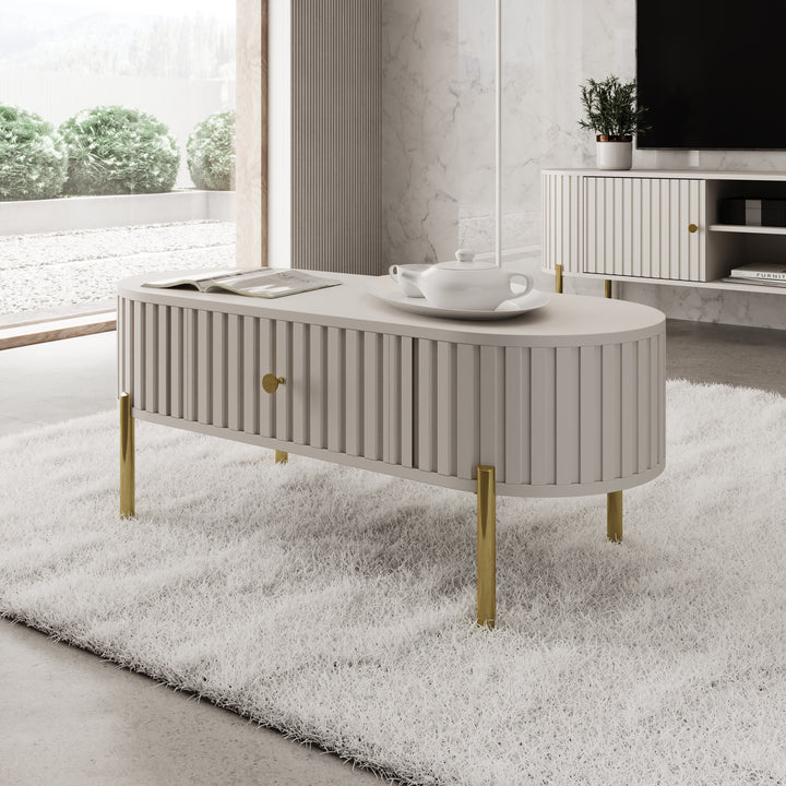 Sorenna - Salontafel - Beige - 100x55x39 cm