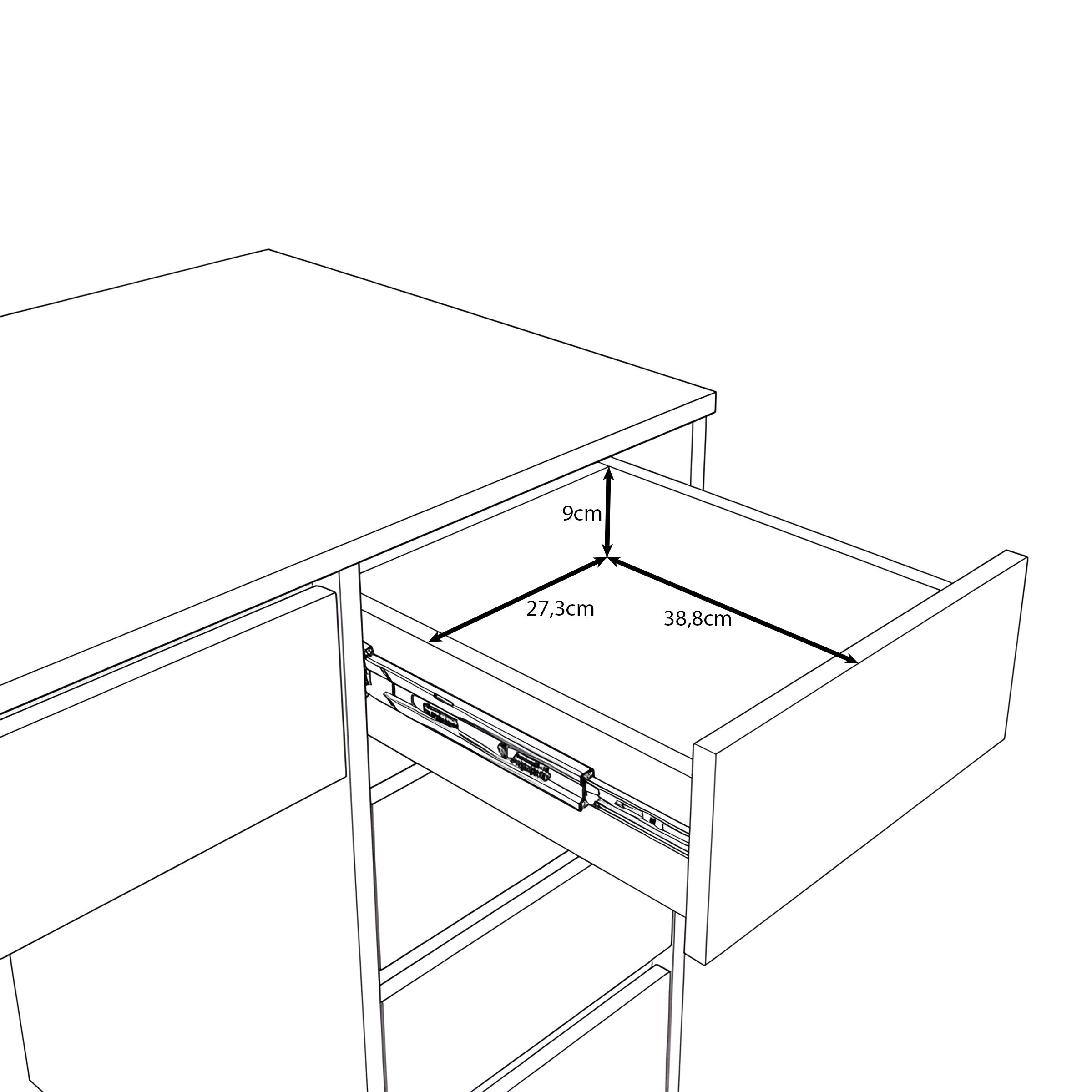Sorobon - Kaptafel - Beige - 152x54x76 cm