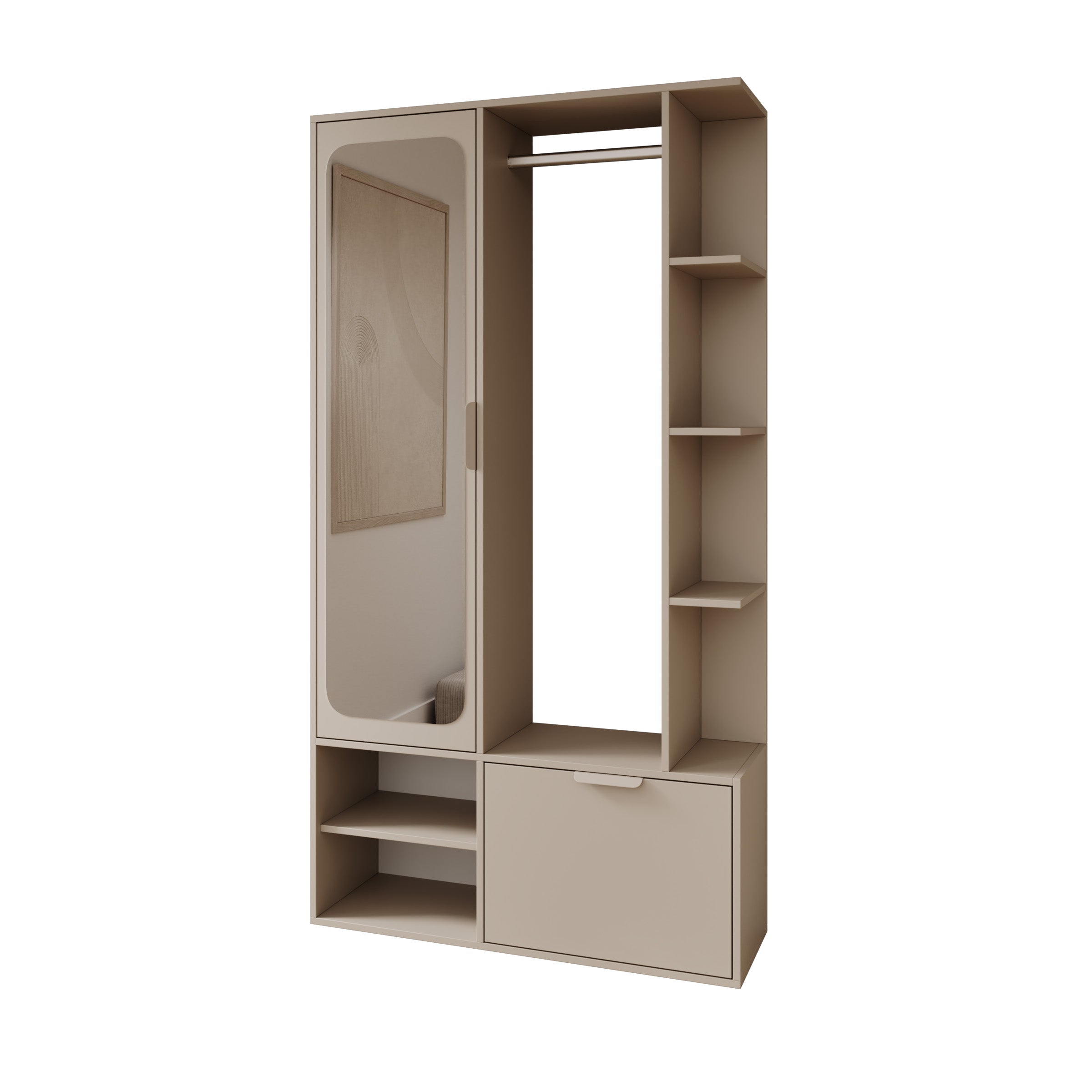 Soto - Halkast - Beige - 100x33x189 cm