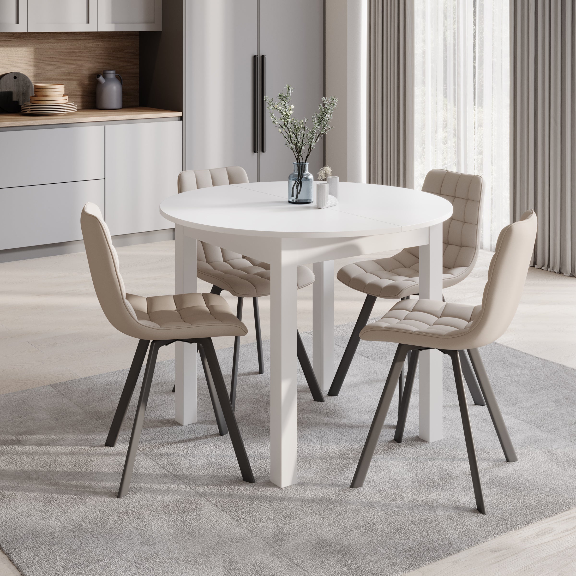 South - Eetkamertafel - Wit
