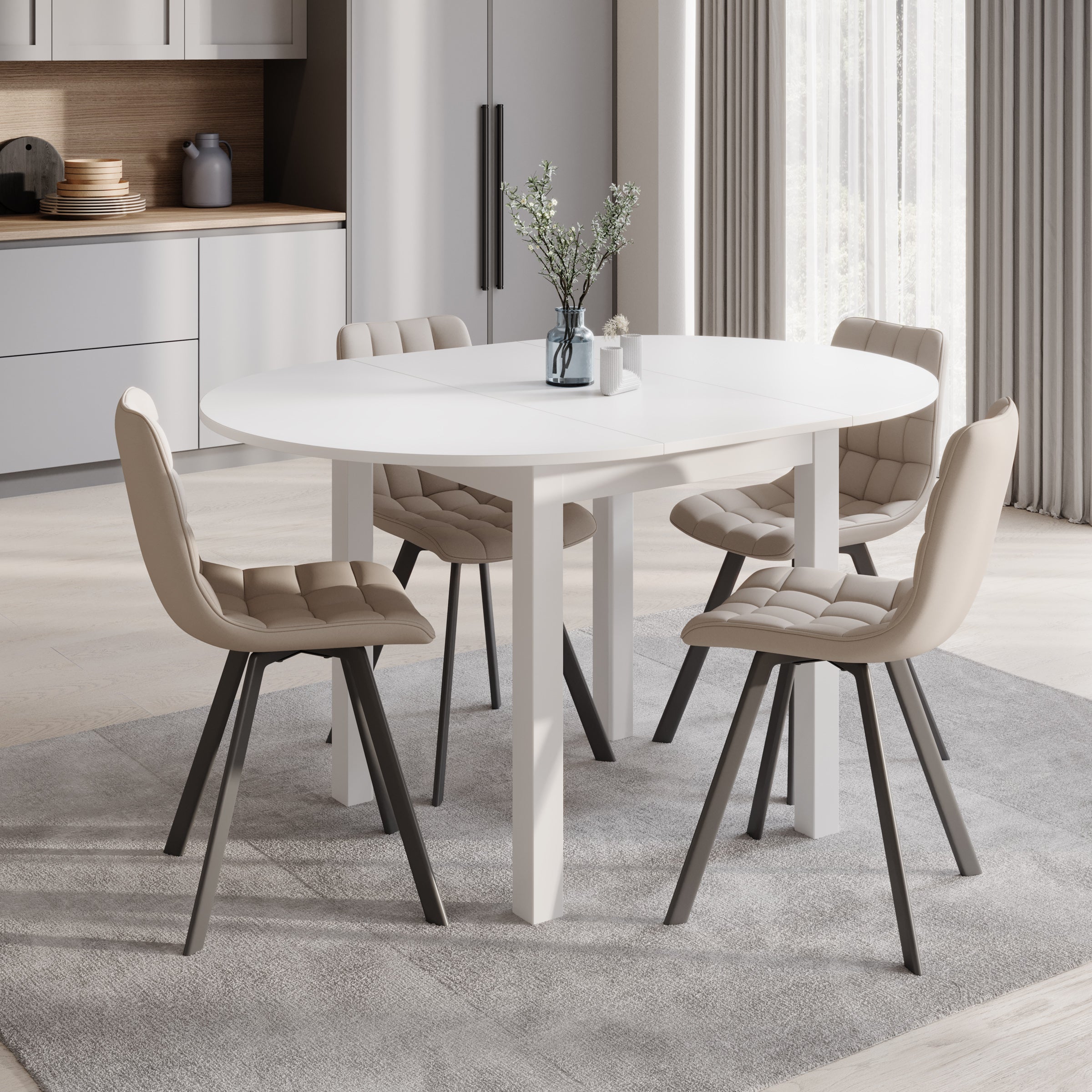South - Eetkamertafel - Wit
