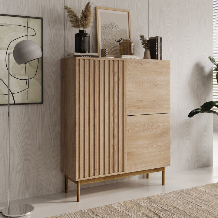 Storm - Dressoir - Eiken - 106x37x130 cm