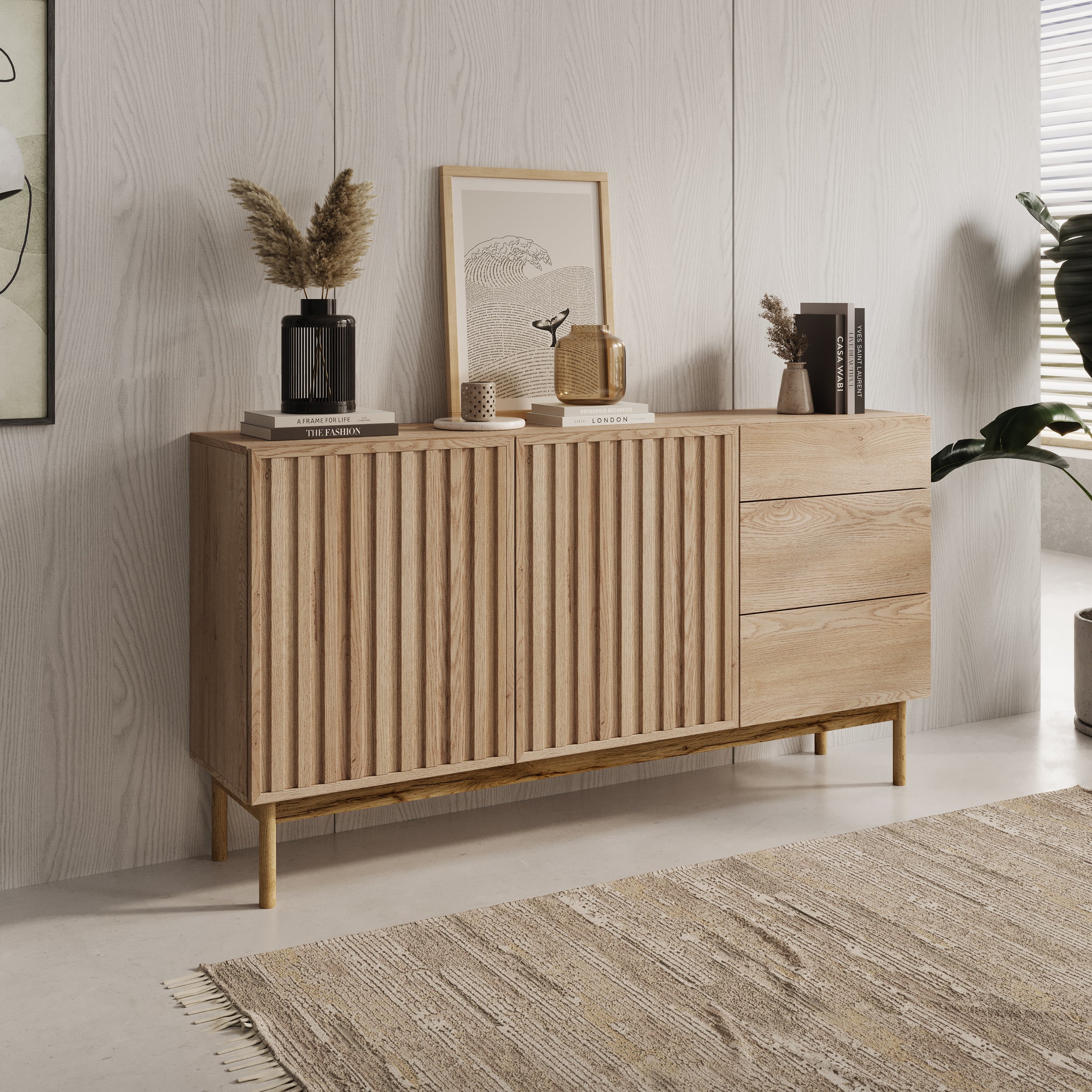 Storm - Dressoir - Eiken - 159x37x84 cm