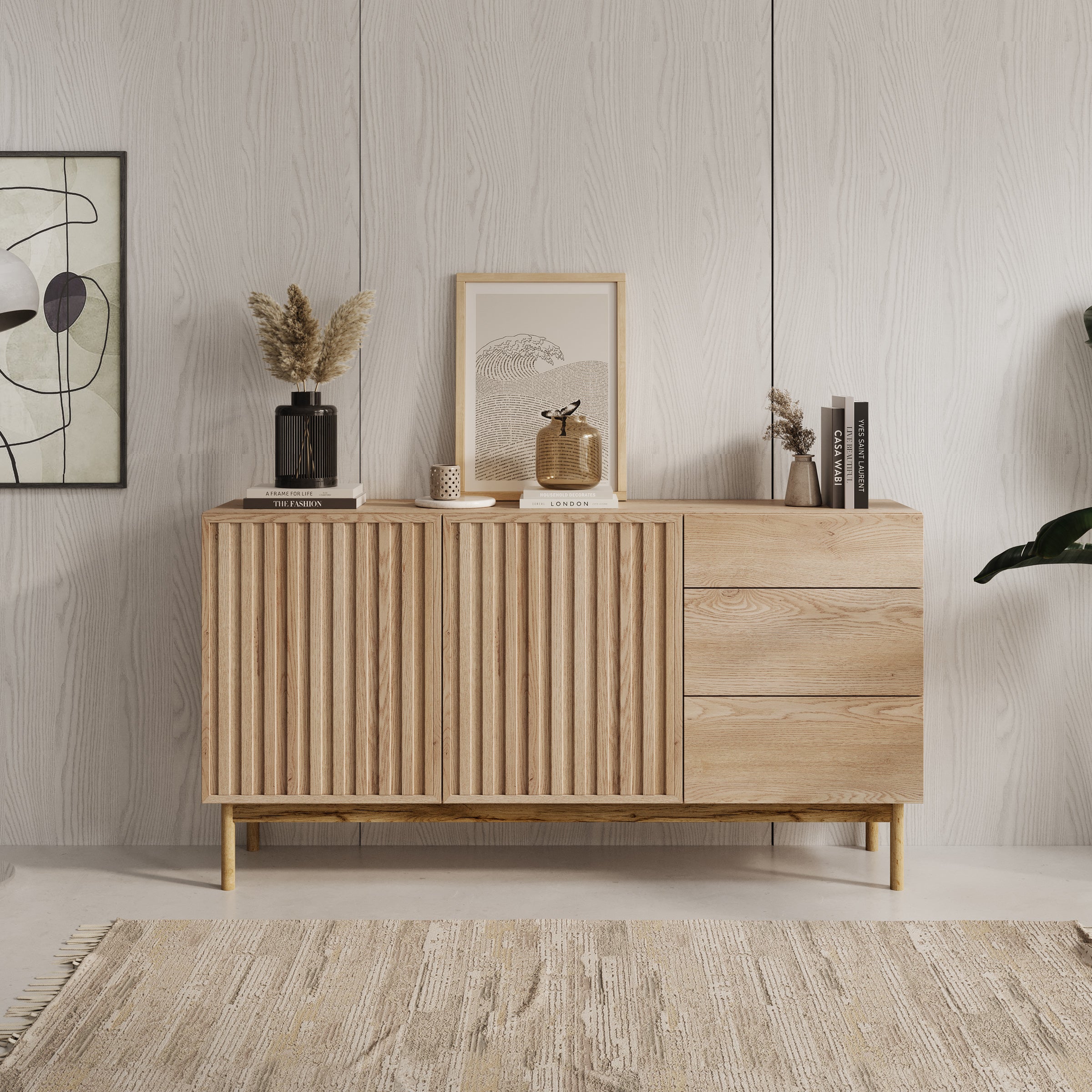 Storm - Dressoir - Eiken - 159x37x84 cm