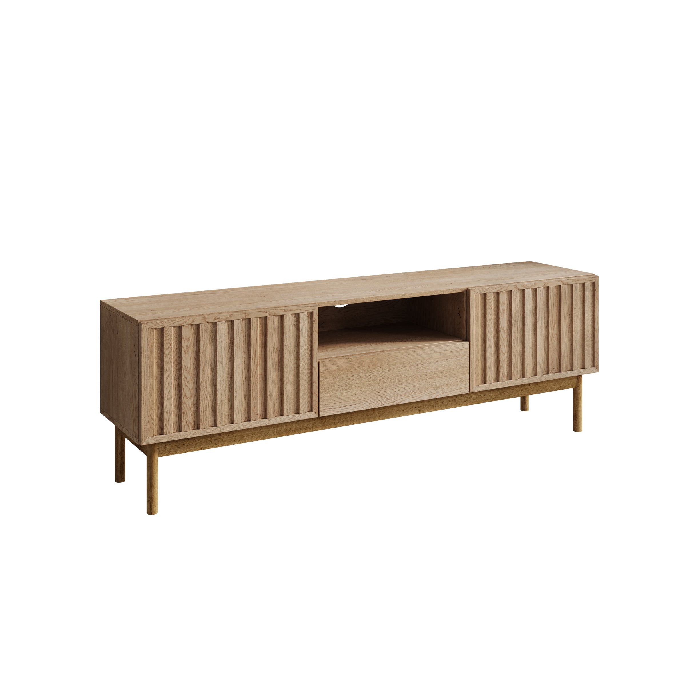 Storm - TV-Meubel met 2 deuren - Eiken - 159x37x53 cm