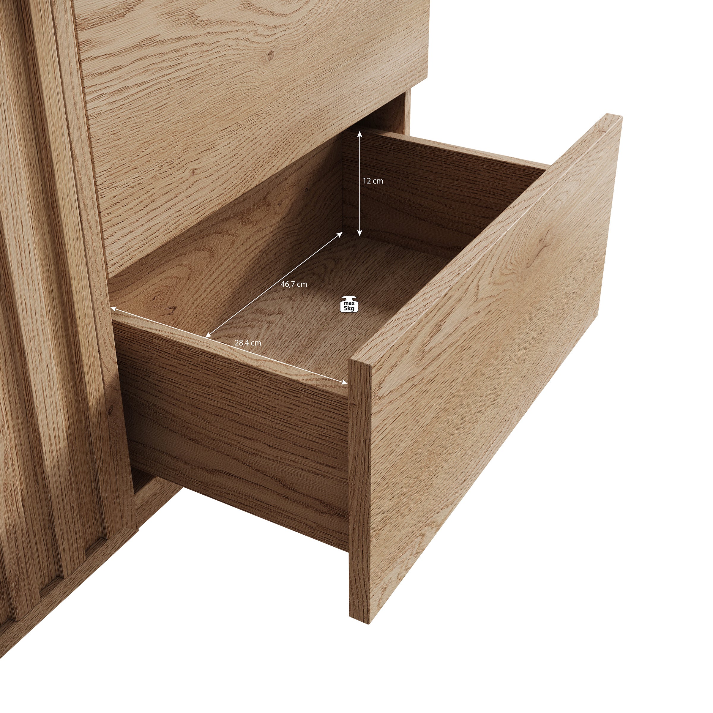 Storm 2 - Dressoir - Eiken - 106x37x84 cm