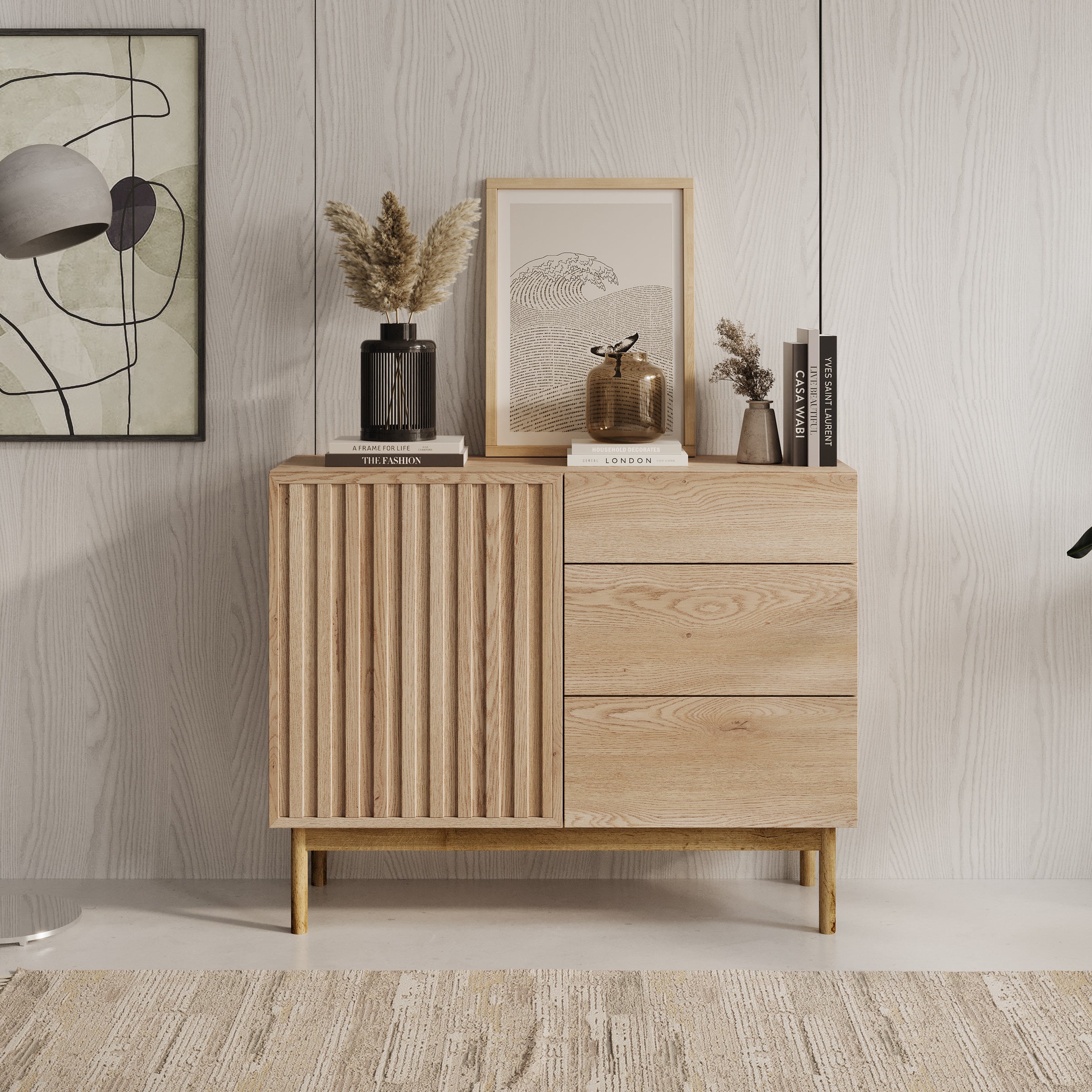 Storm 2 - Dressoir - Eiken - 106x37x84 cm