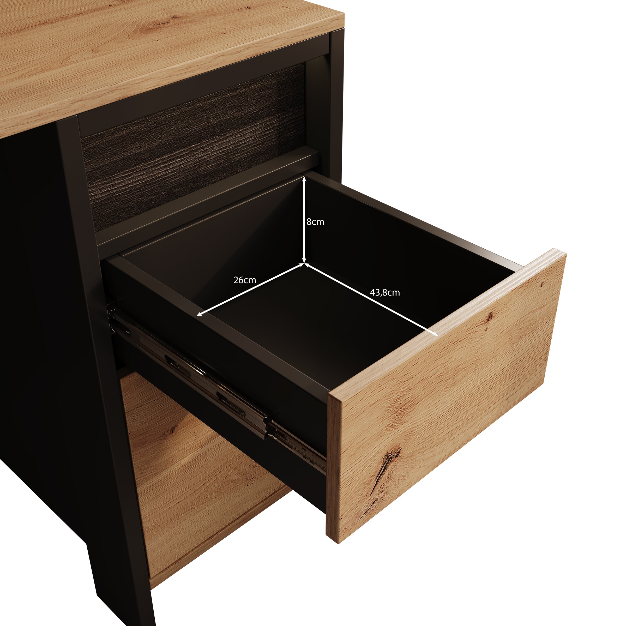 Stratosphere - Bureau - Eiken - 122x58 cm