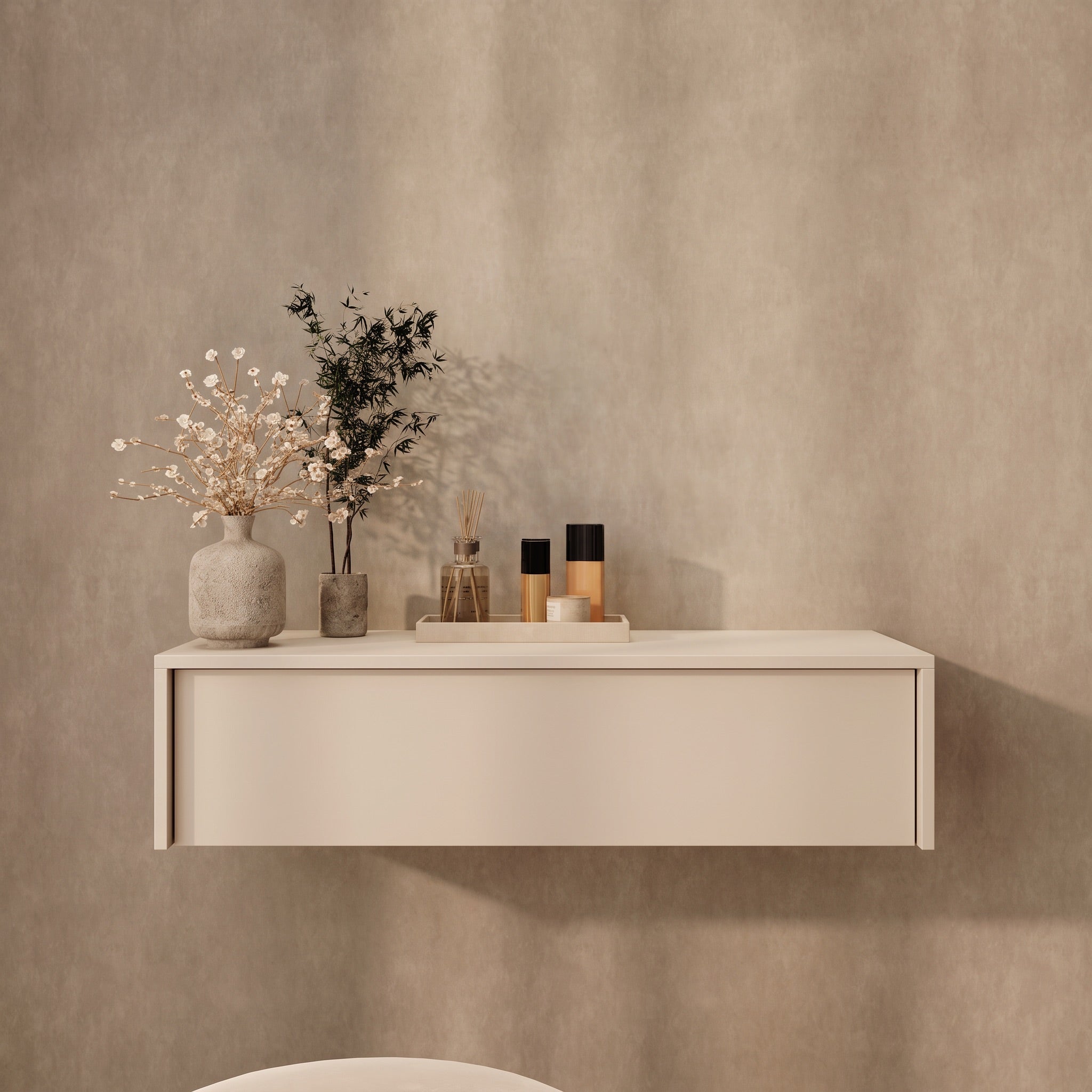 Summit - Kaptafel - Beige - 93x35x23 cm