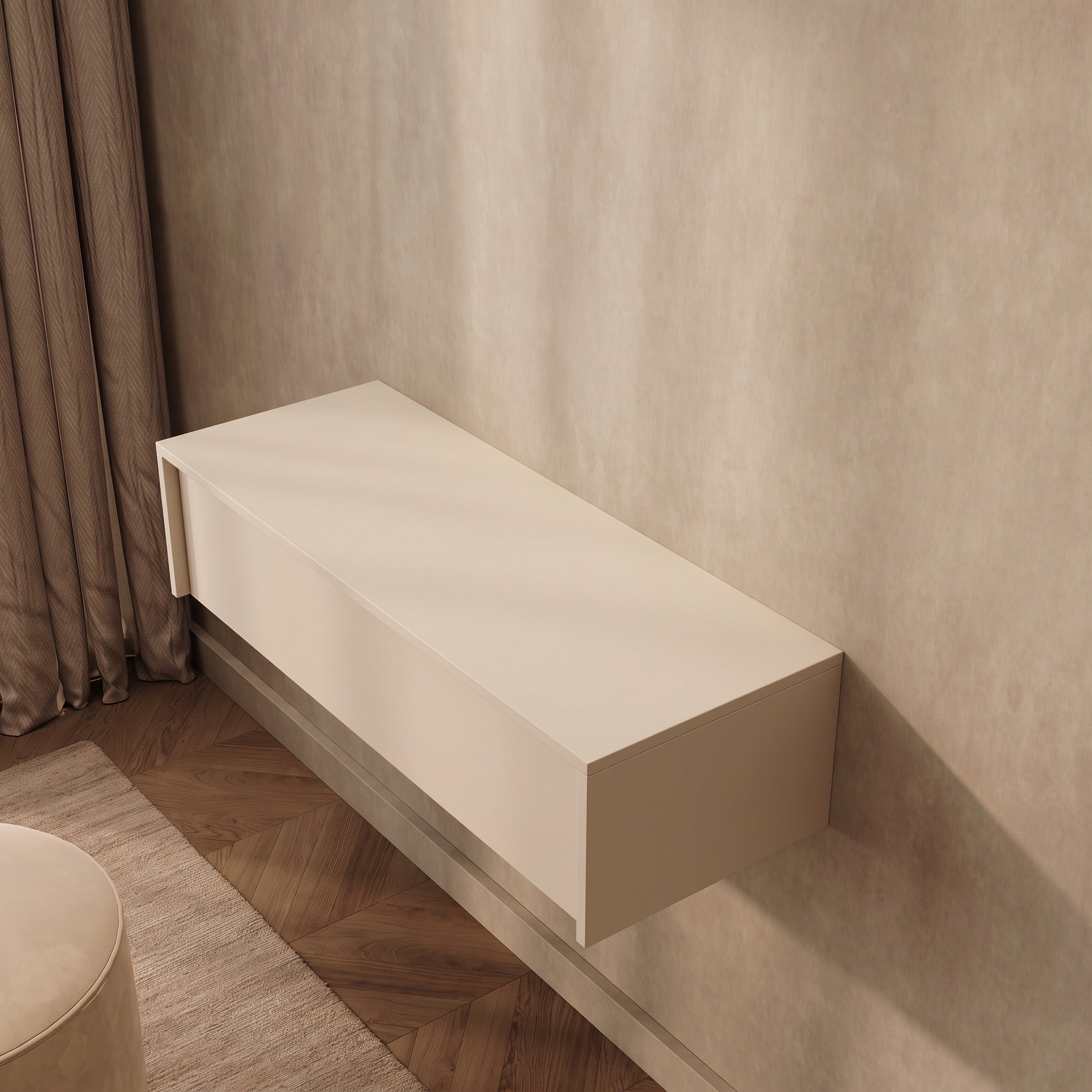 Summit - Kaptafel - Beige - 93x35x23 cm