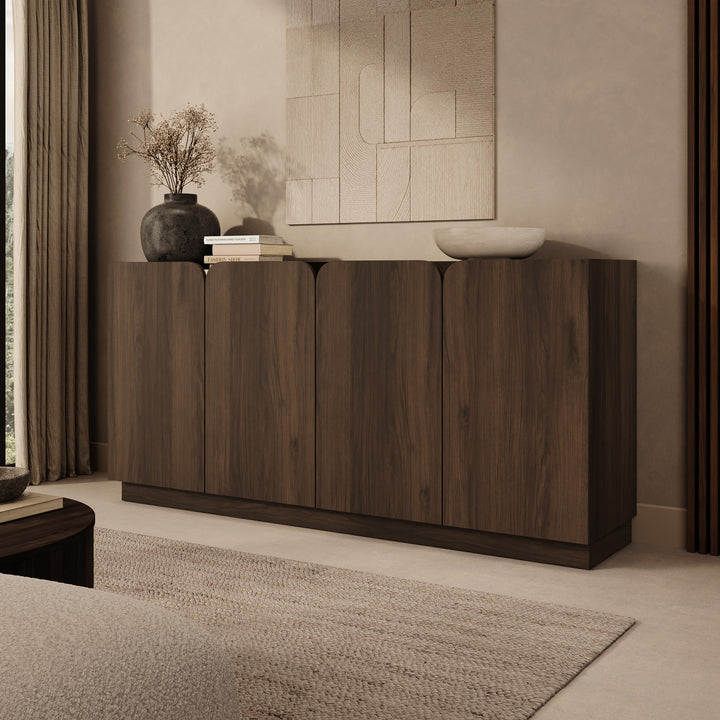 Sunday - Dressoir - Walnootpatroon - 180x40x86 cm