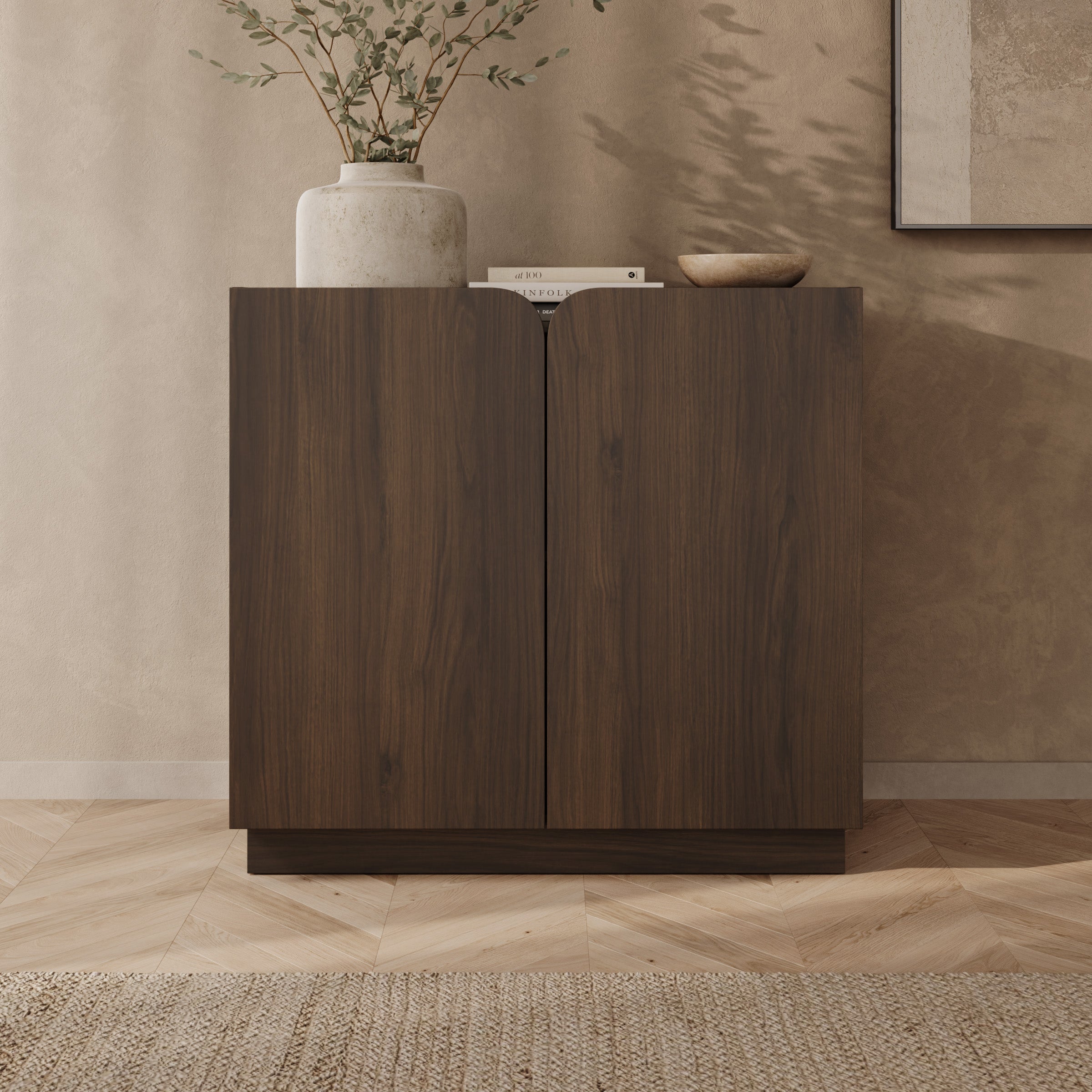 Sunday - Dressoir - Walnootpatroon - 90x40x86 cm