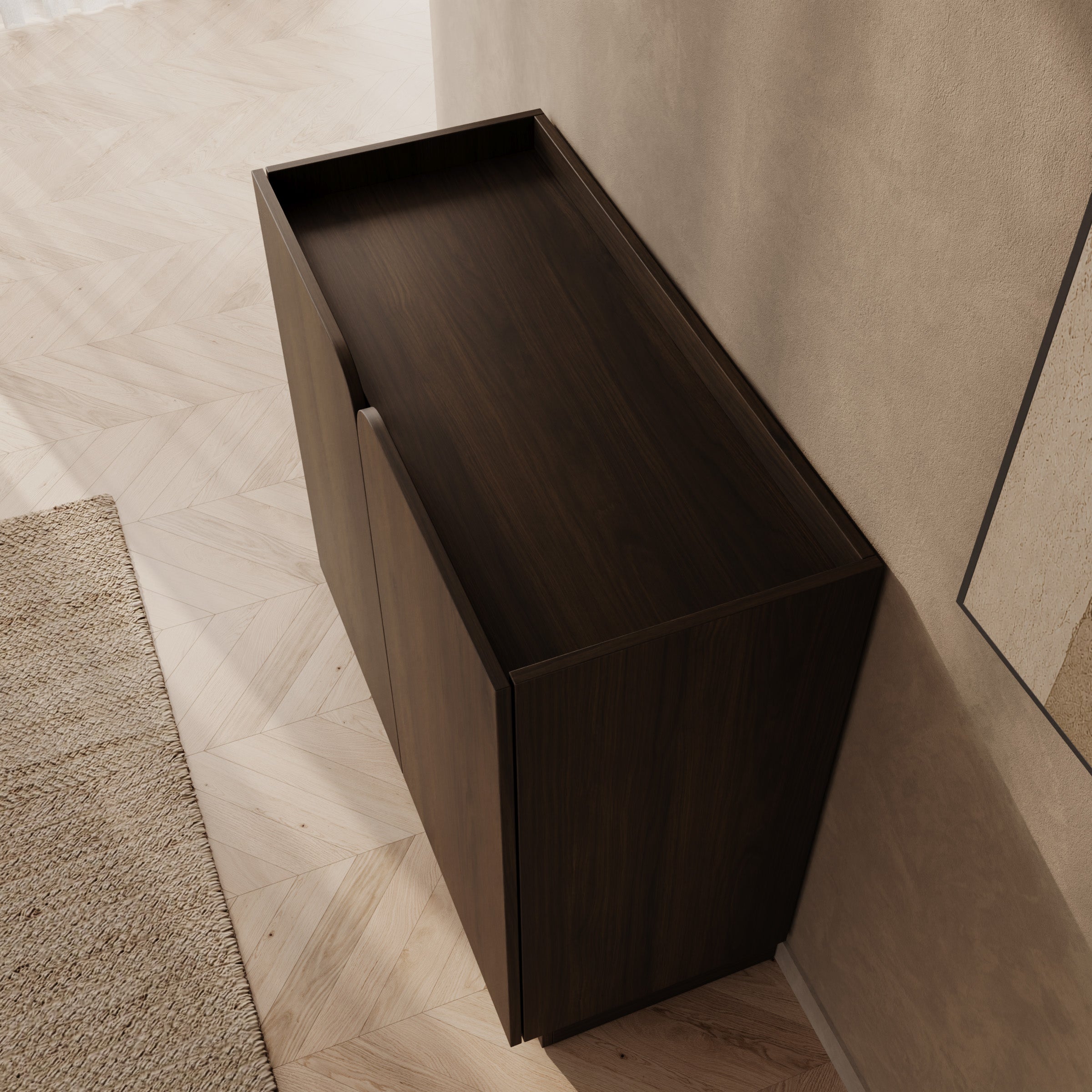 Sunday - Dressoir - Walnootpatroon - 90x40x86 cm