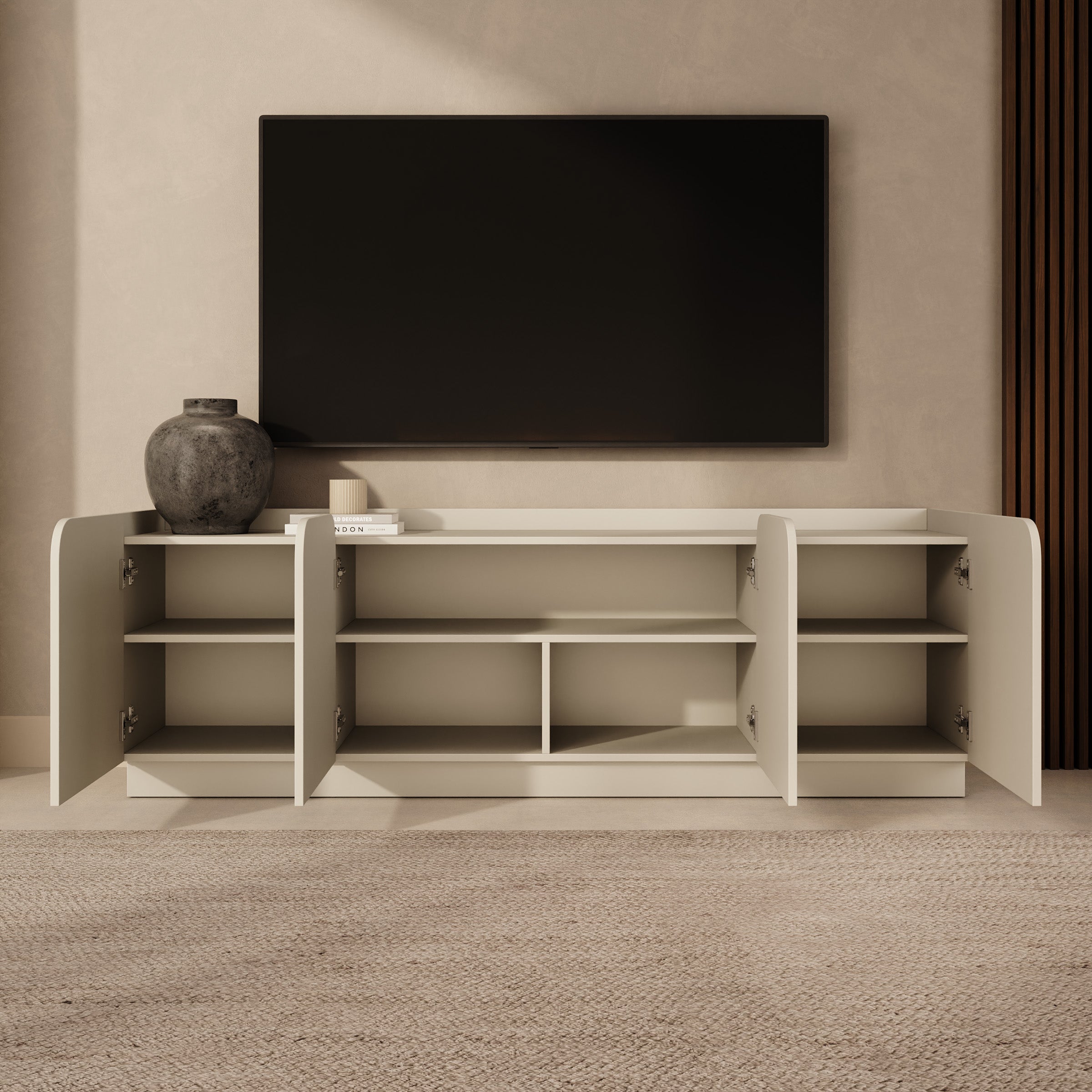 Sunday - TV-Meubel - Beige - 180x40x60 cm