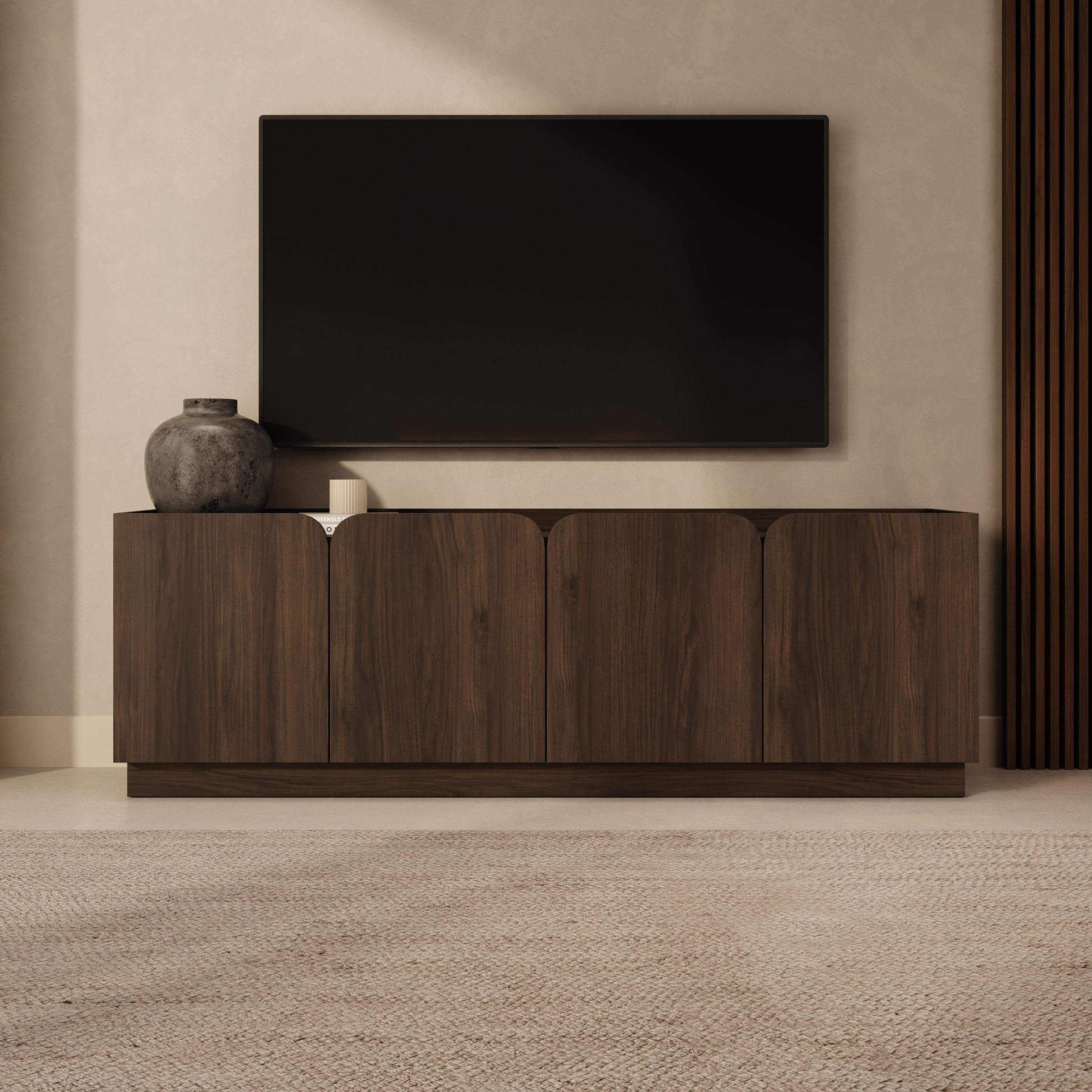 Sunday - TV-Meubel - Walnootpatroon - 180x40x60 cm
