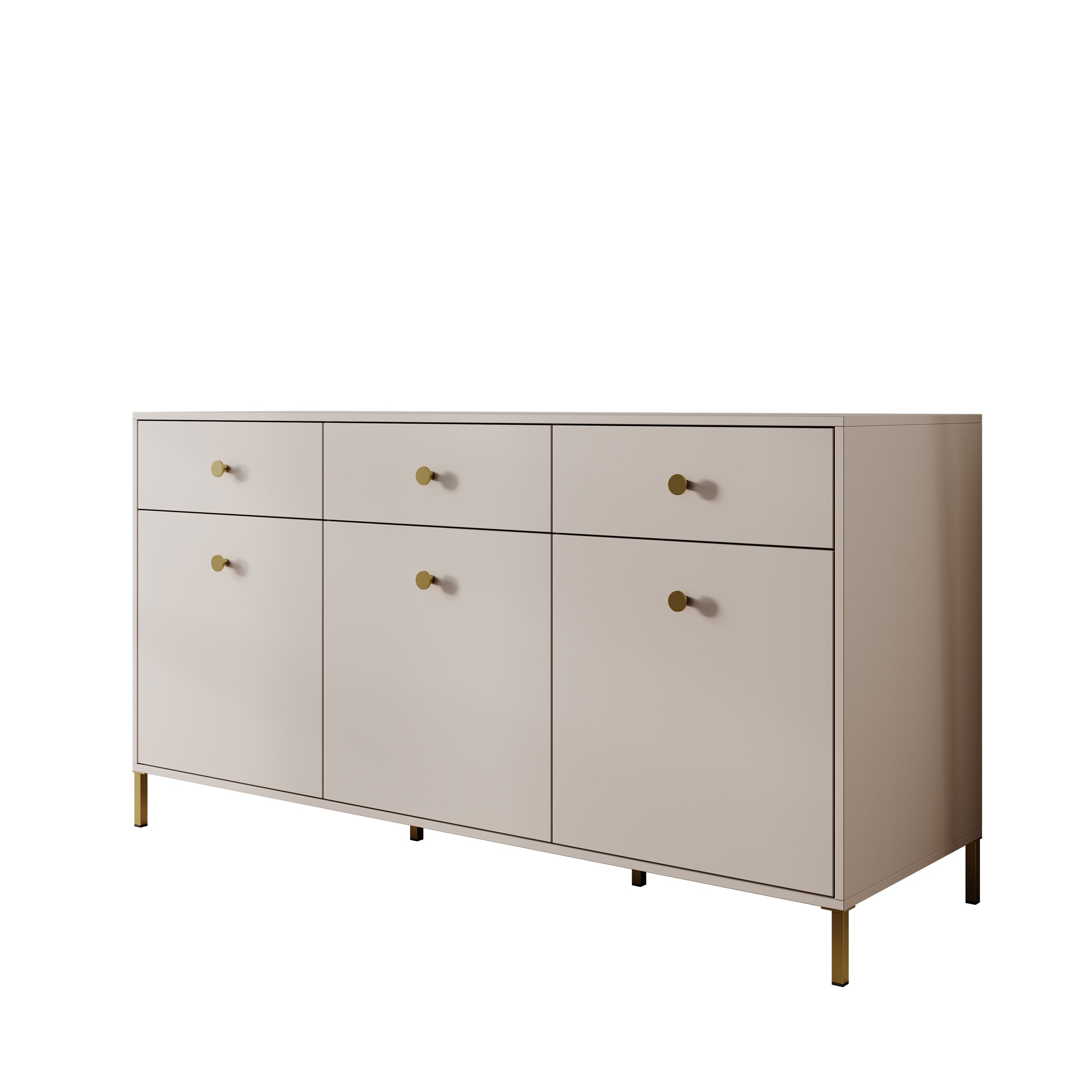 Syran - Dressoir - Beige - 168x42x90 cm