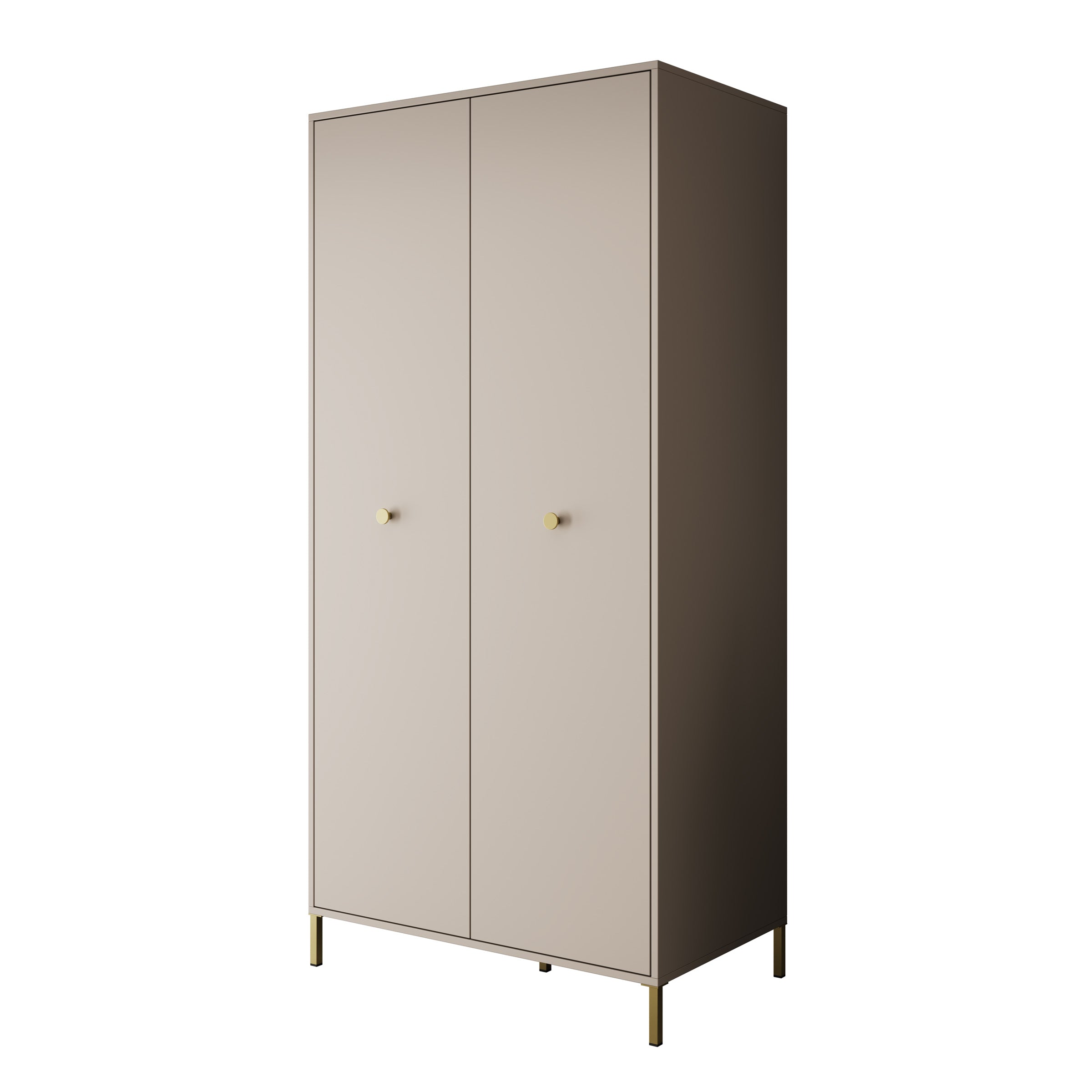 Syran - Kledingkast 2 deurs - Beige - 94x56x196 cm