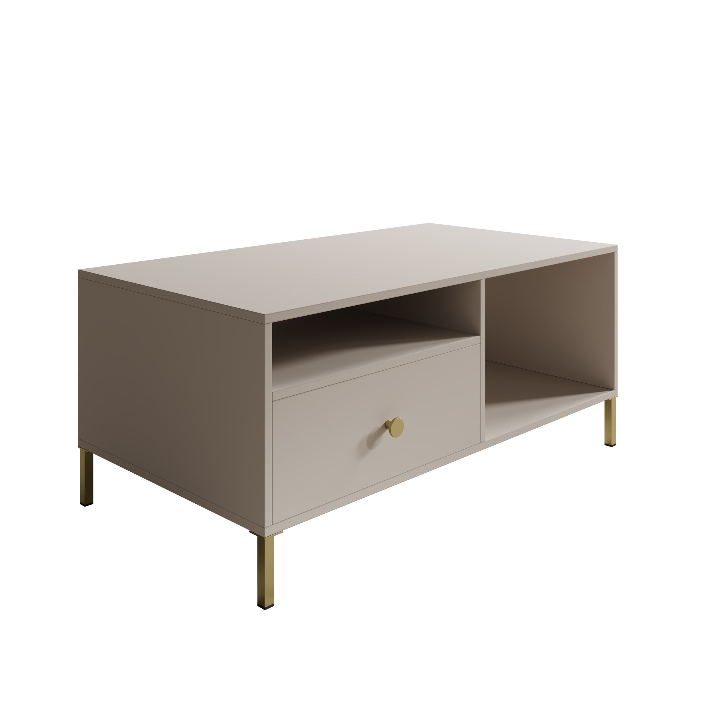 Syran - Salontafel - Beige - 110x60x48 cm