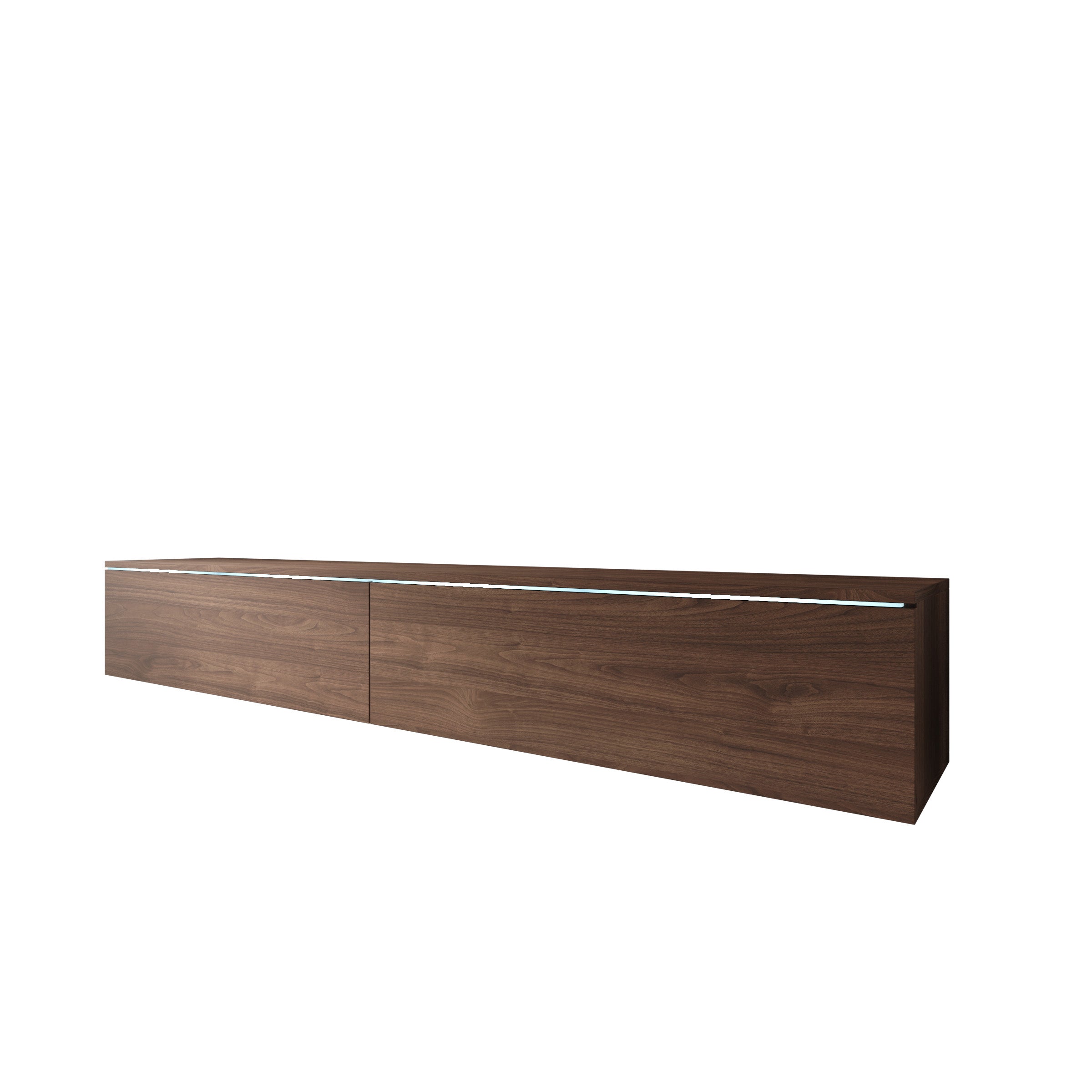 Dixon - TV-Meubel - Walnootpatroon - 180x33x30 cm