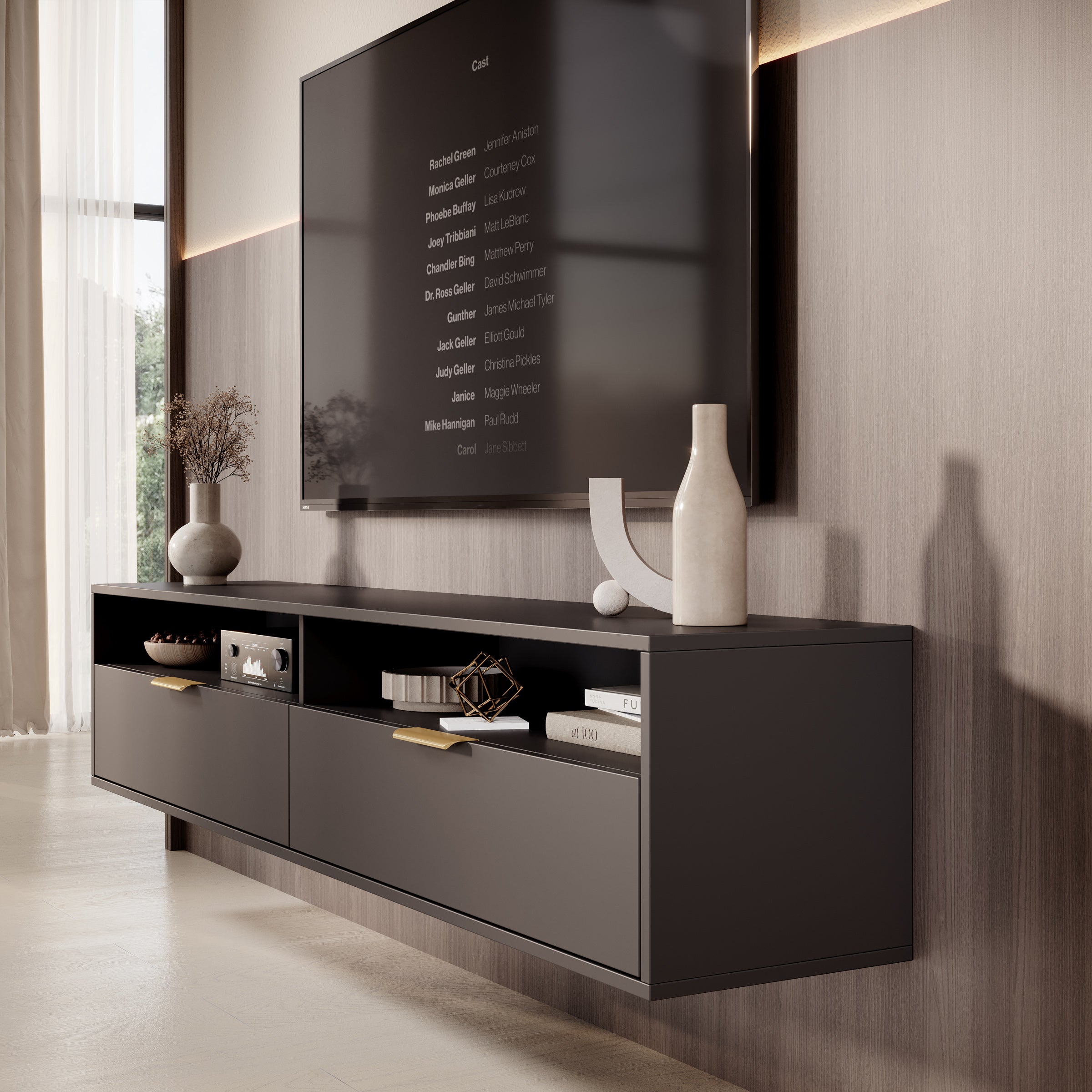 Qipp - TV-Meubel - Zwart