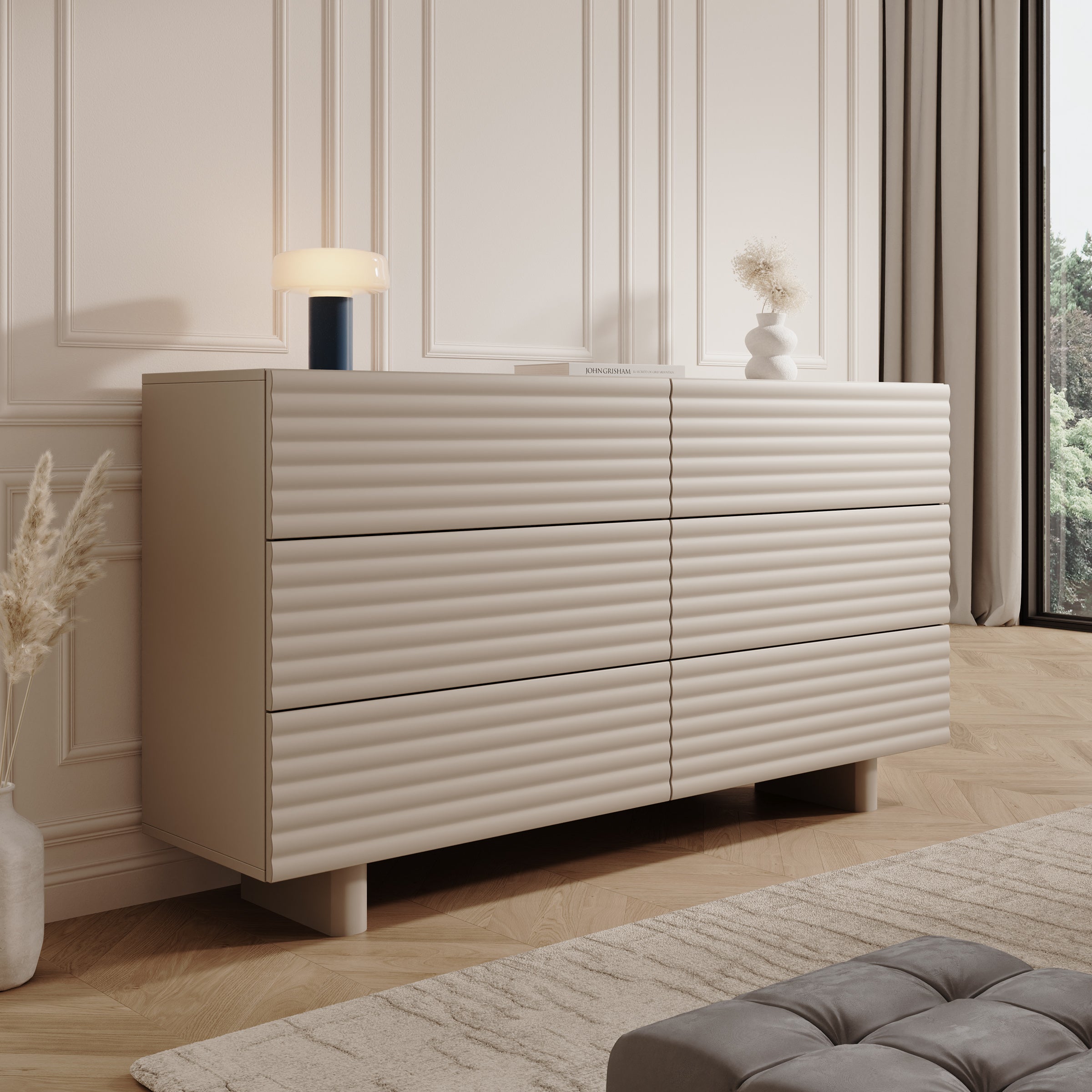 Tactica - Ladekast - Beige - 150x37x81 cm