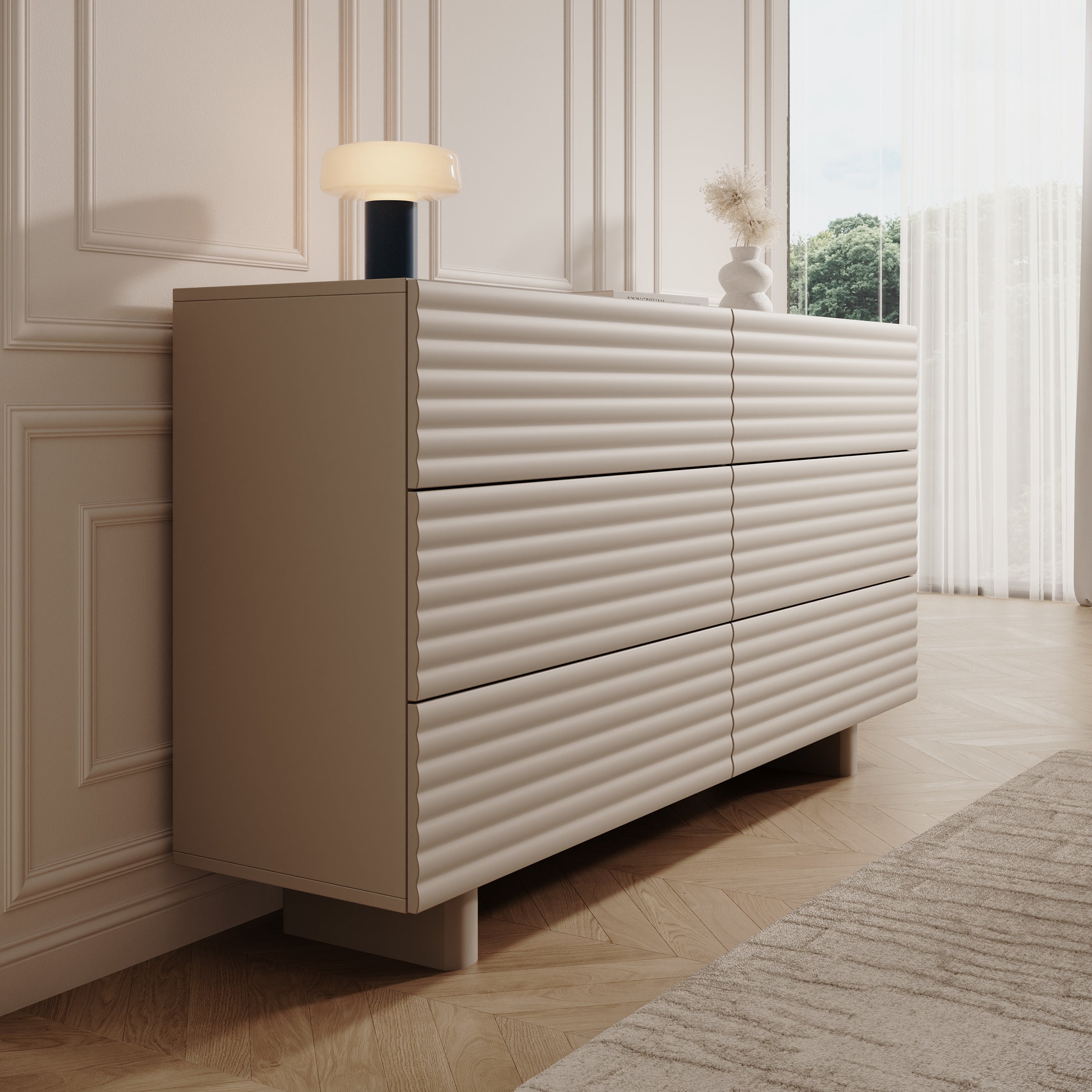 Tactica - Ladekast - Beige - 150x37x81 cm