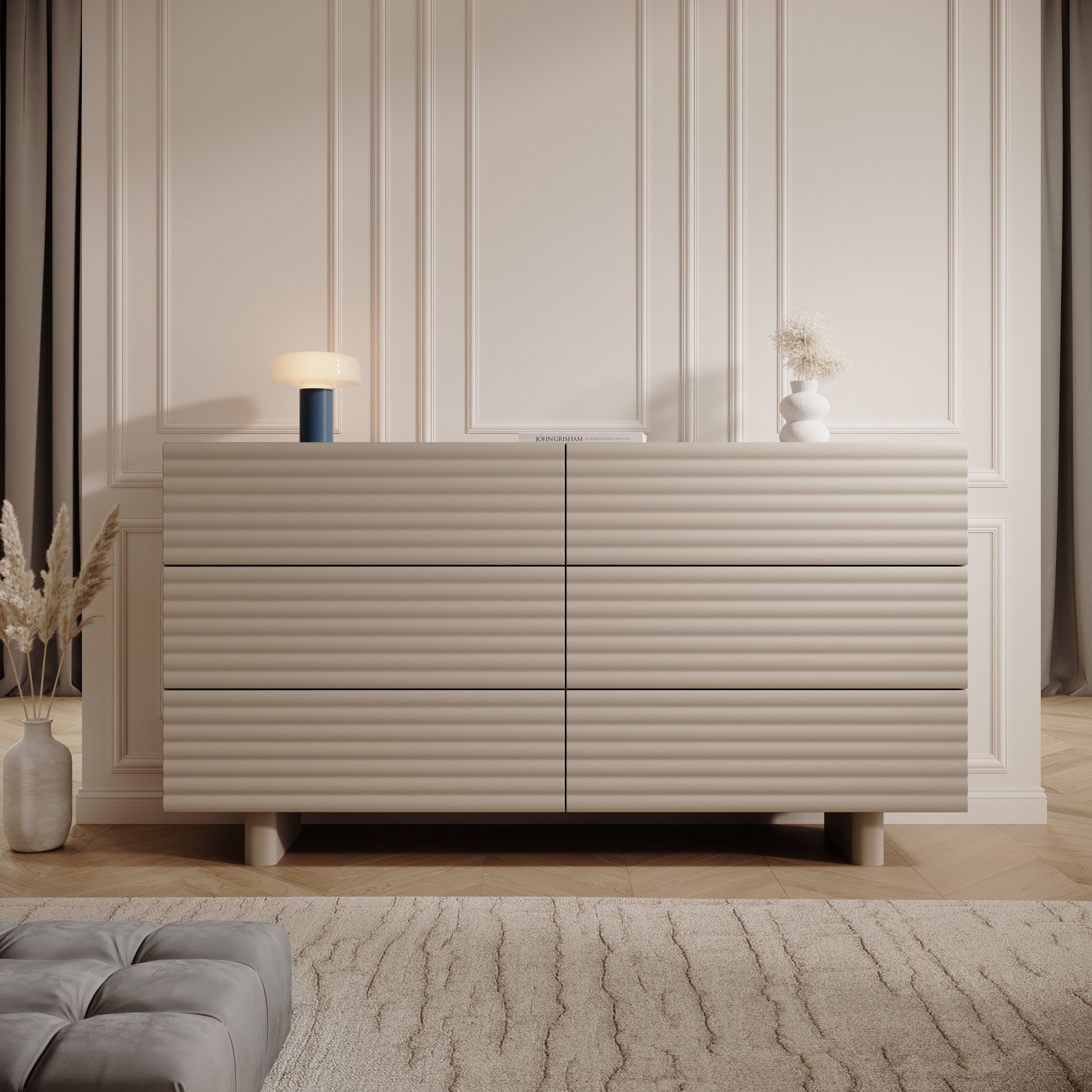 Tactica - Ladekast - Beige - 150x37x81 cm