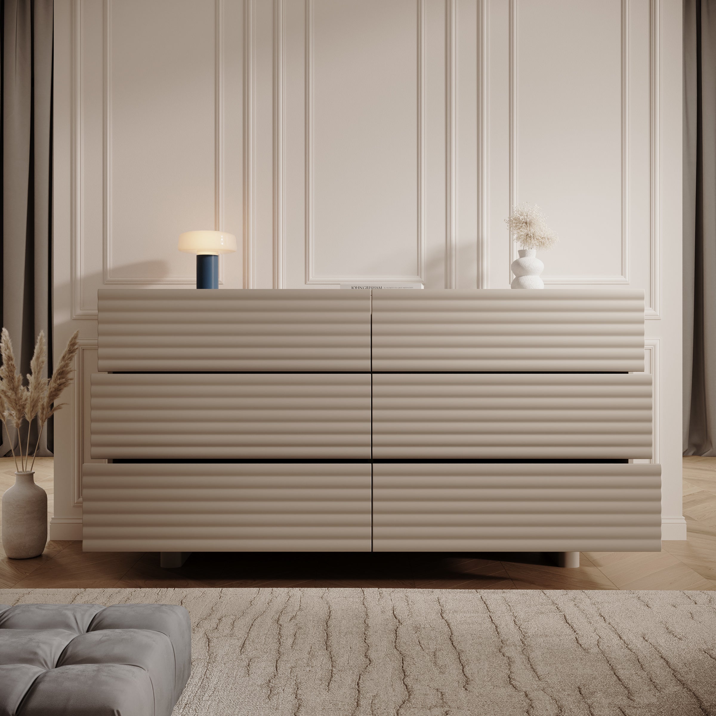 Tactica - Ladekast - Beige - 150x37x81 cm