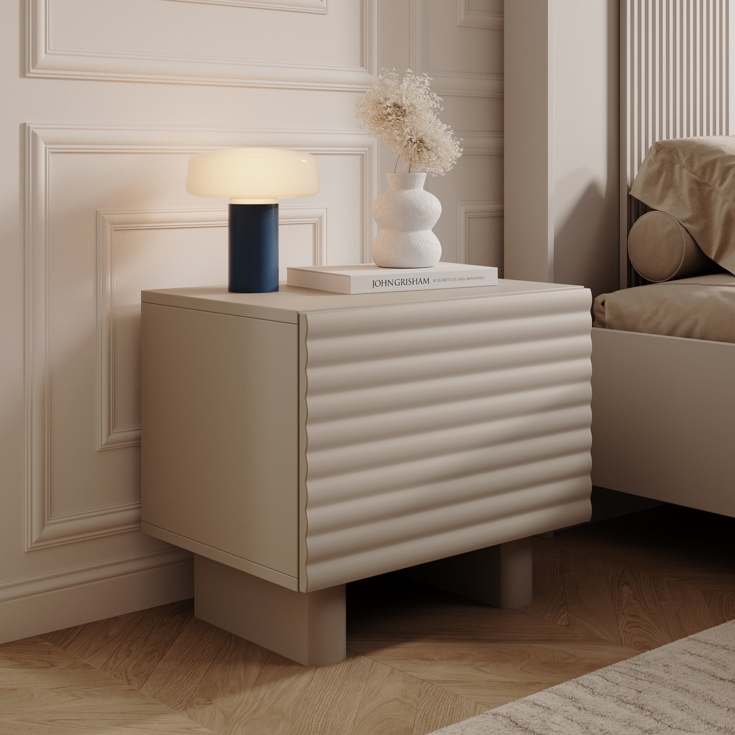 Tactica - Nachtkastje - Beige - 50x37x46 cm