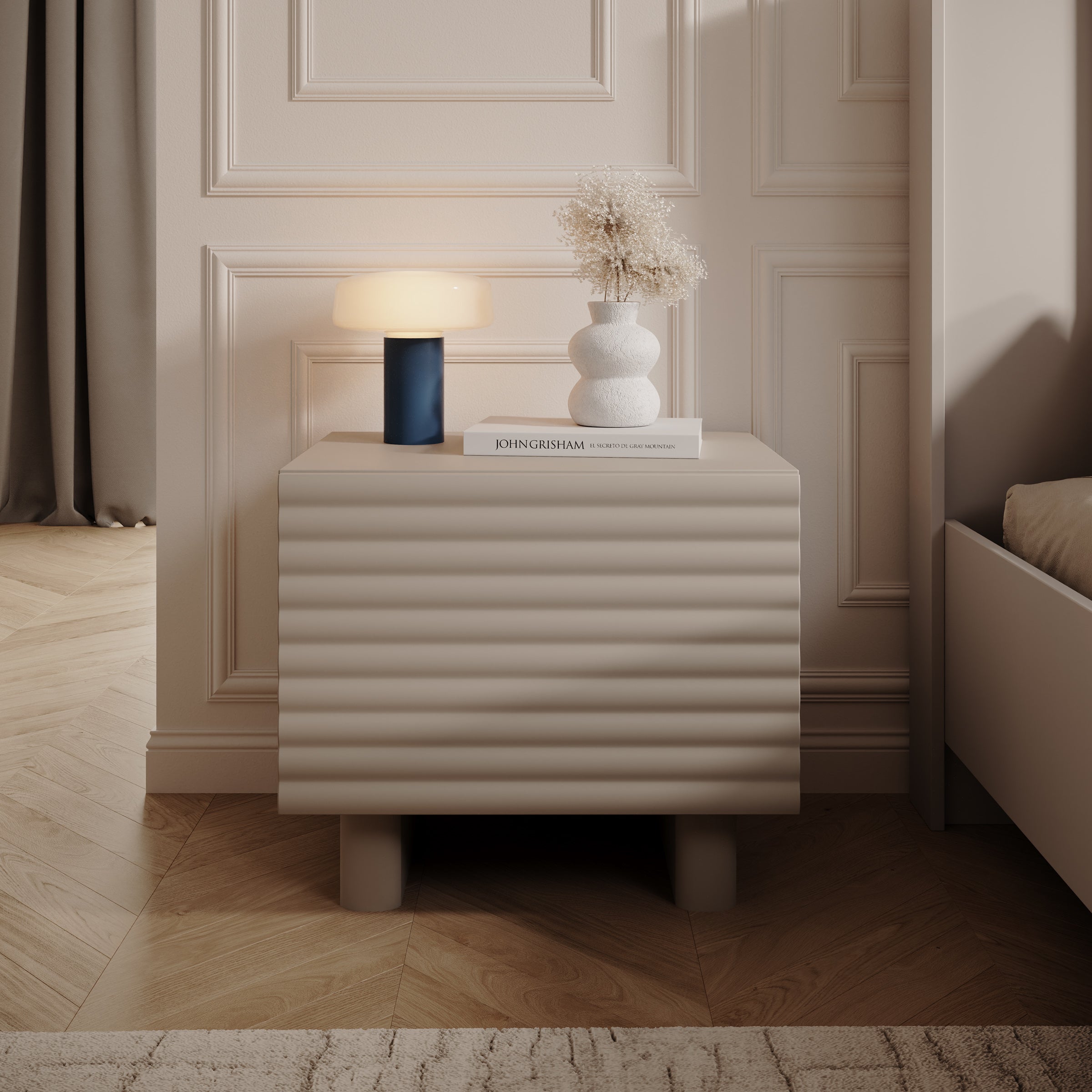 Tactica - Nachtkastje - Beige - 50x37x46 cm