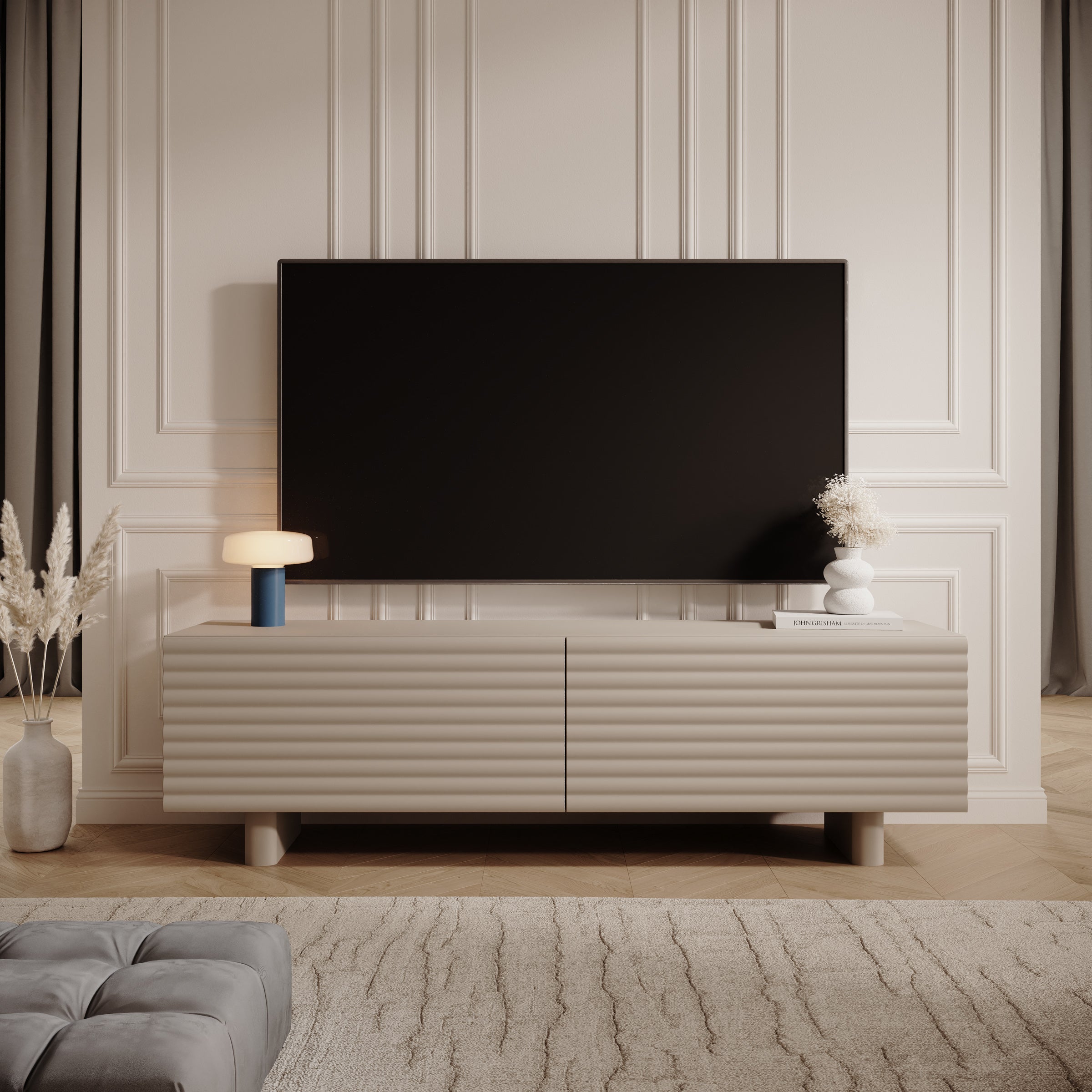 Tactica - TV-Meubel - Beige - 150x37x46 cm