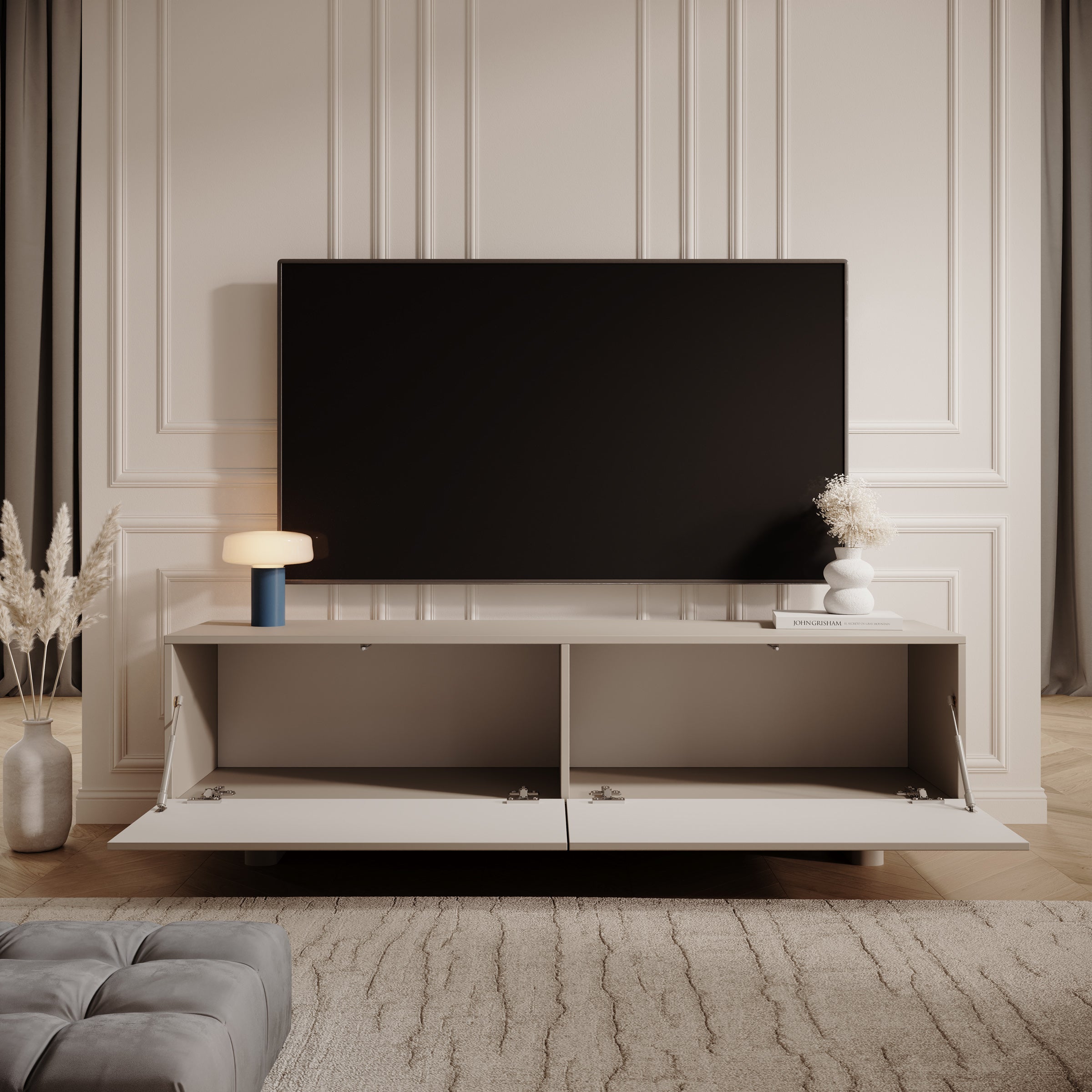 Tactica - TV-Meubel - Beige - 150x37x46 cm