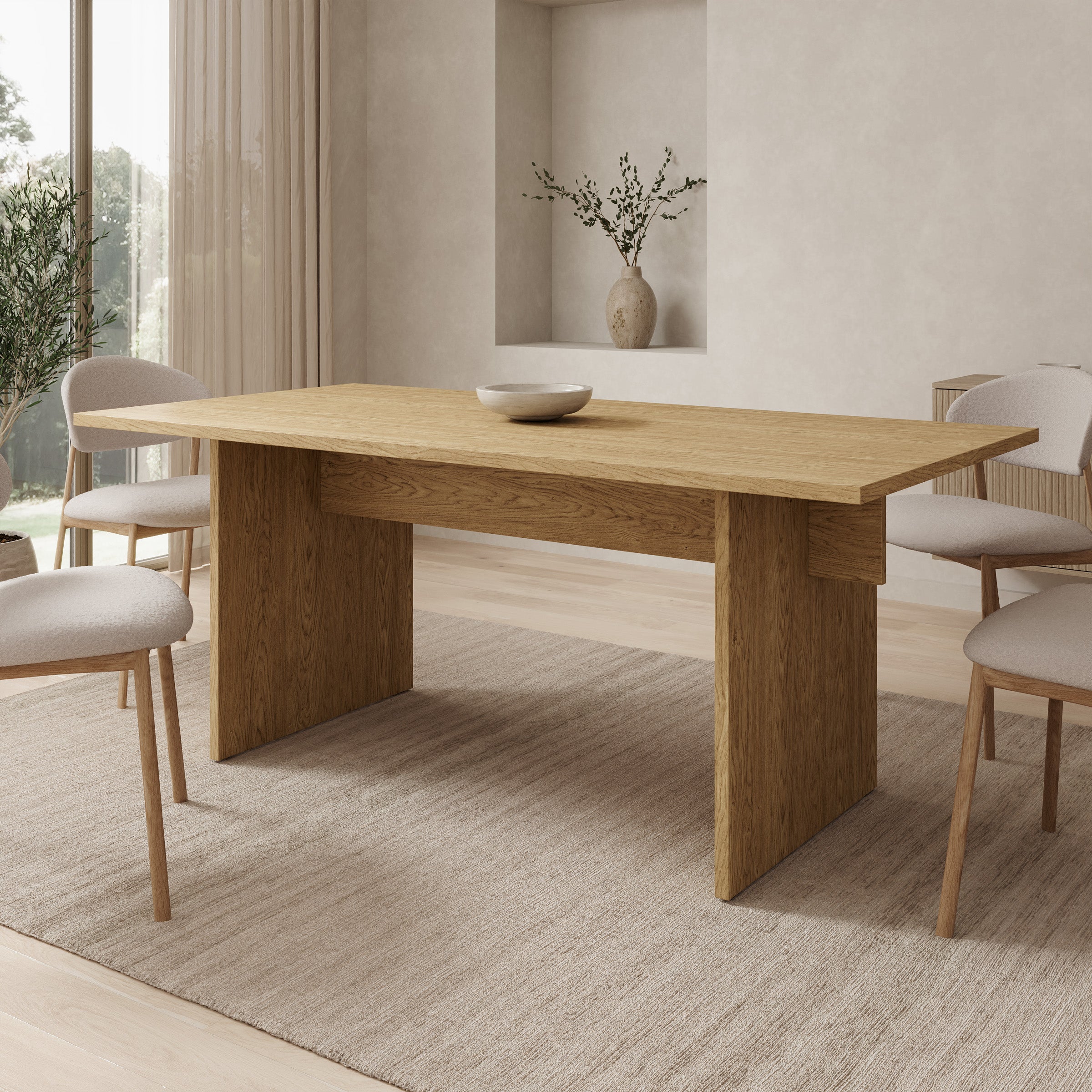 Tarei - Eetkamertafel - Eikenpatroon - 190x96x78 cm