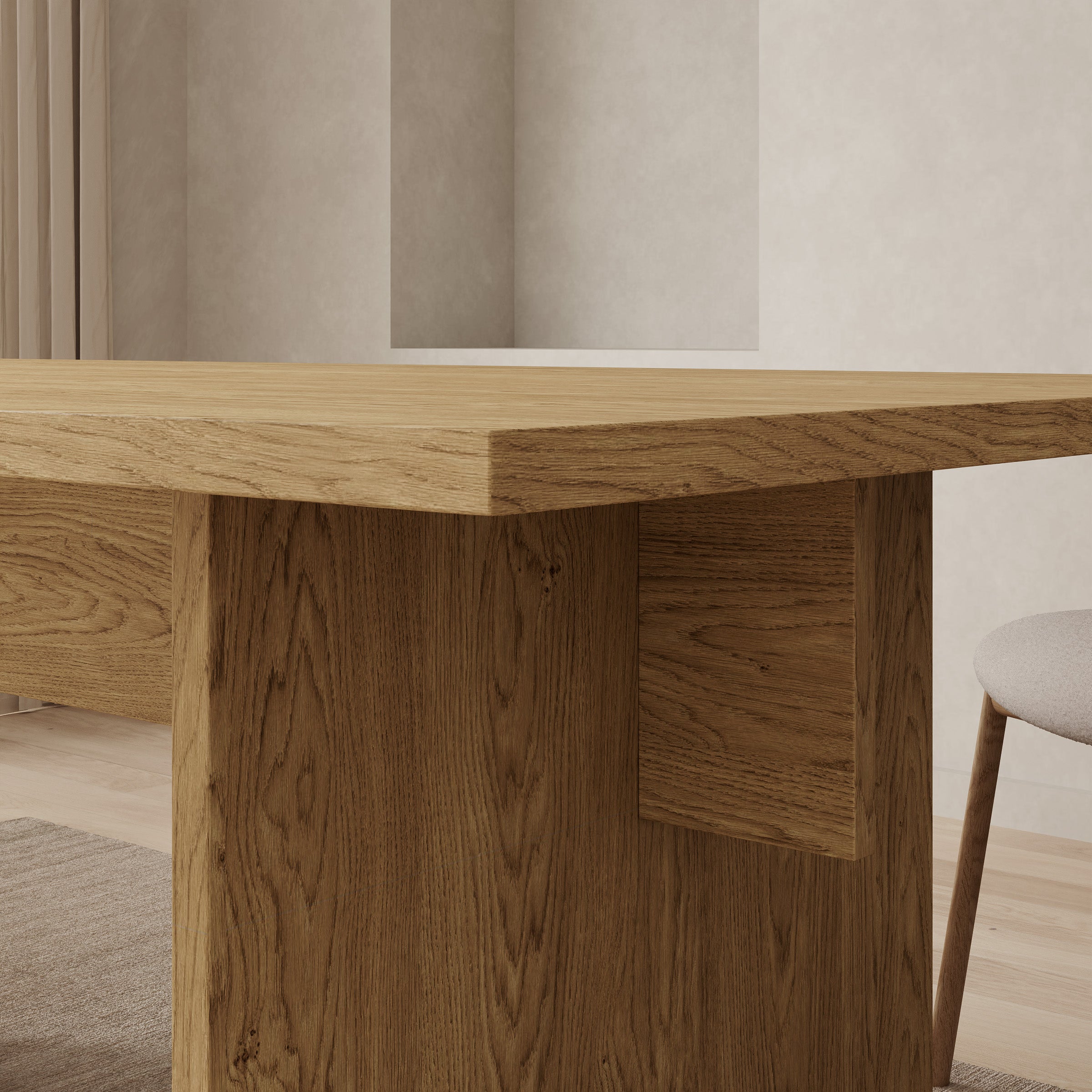Tarei - Eetkamertafel - Eikenpatroon - 190x96x78 cm