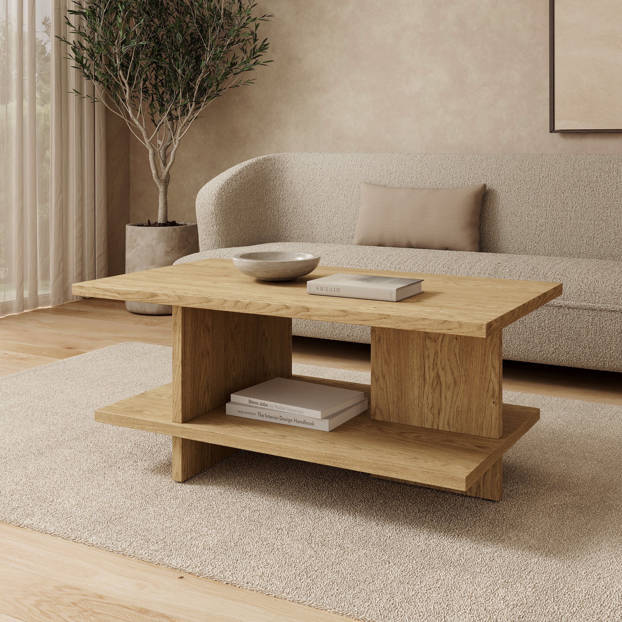 Tarei - Salontafel - Eikenpatroon - 106x60x46 cm
