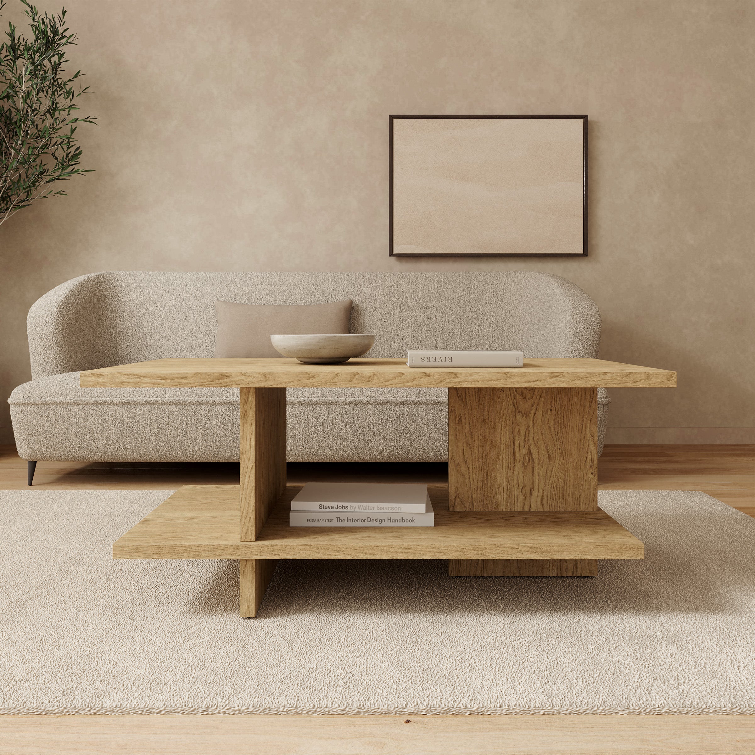 Tarei - Salontafel - Eikenpatroon - 106x60x46 cm