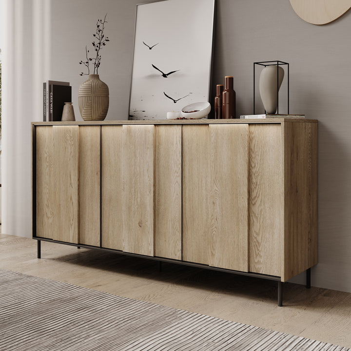 Tarello - Dressoir - Eikenpatroon - 167x41x84 cm