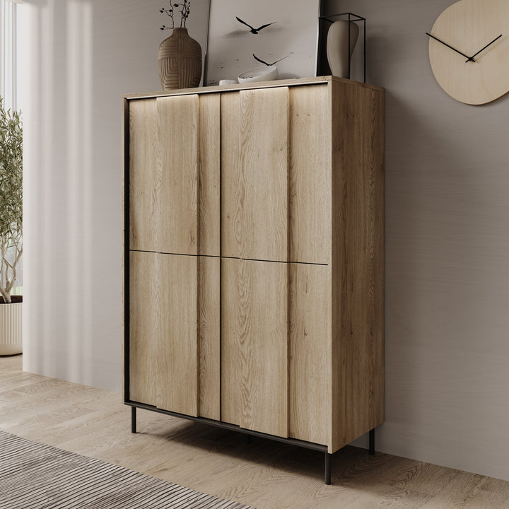 Tarello - Dressoir - Eikenpatroon - 99x41x140 cm