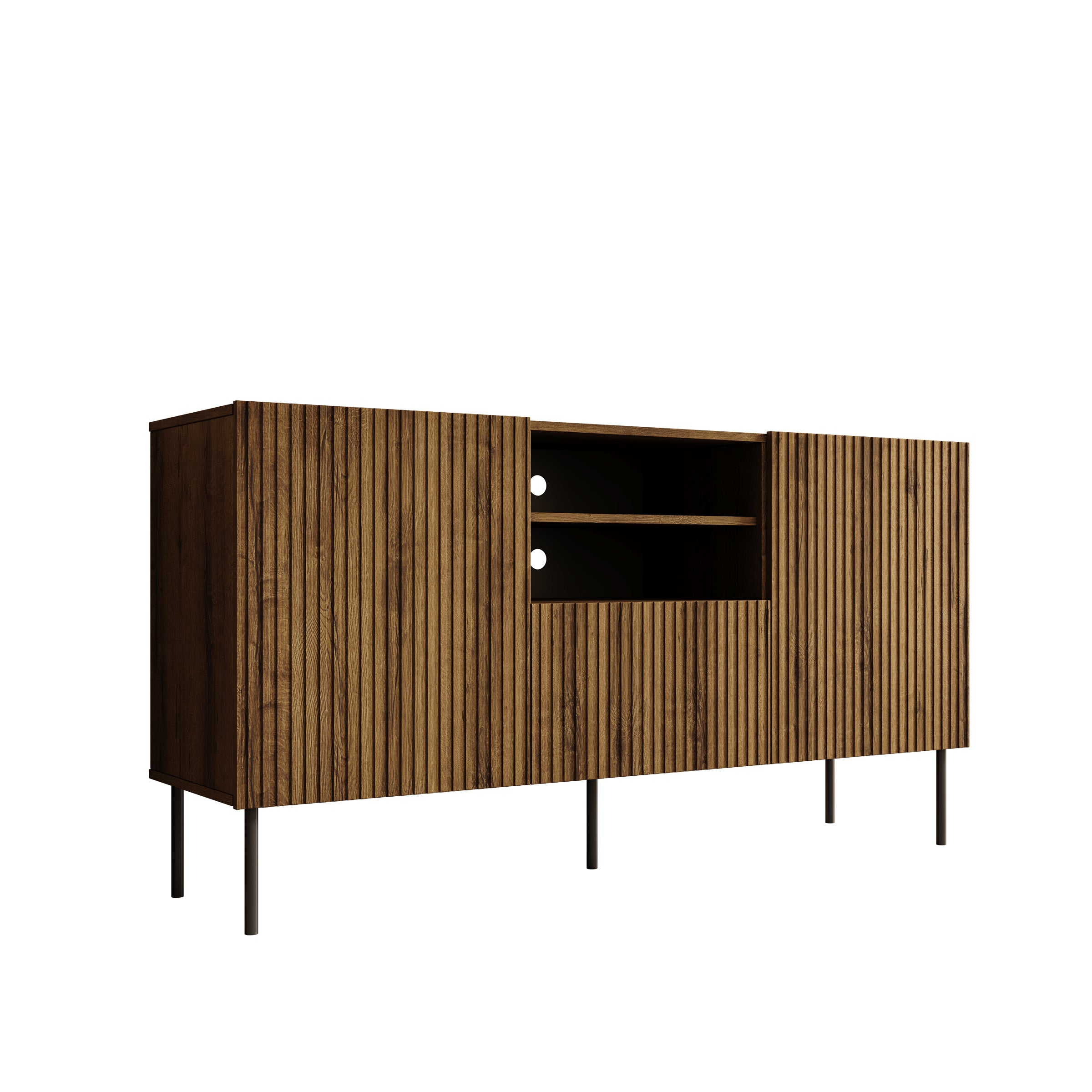 Tartagal - Dressoir - Donkerbruin/eiken - 150x42x81 cm
