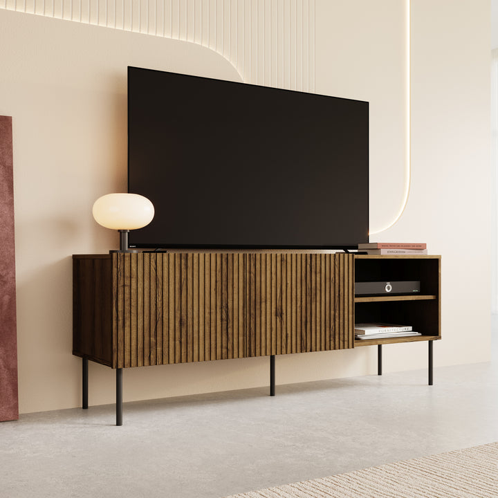 Tartagal - TV-Meubel - Donkerbruin eiken - 150x42x58 cm