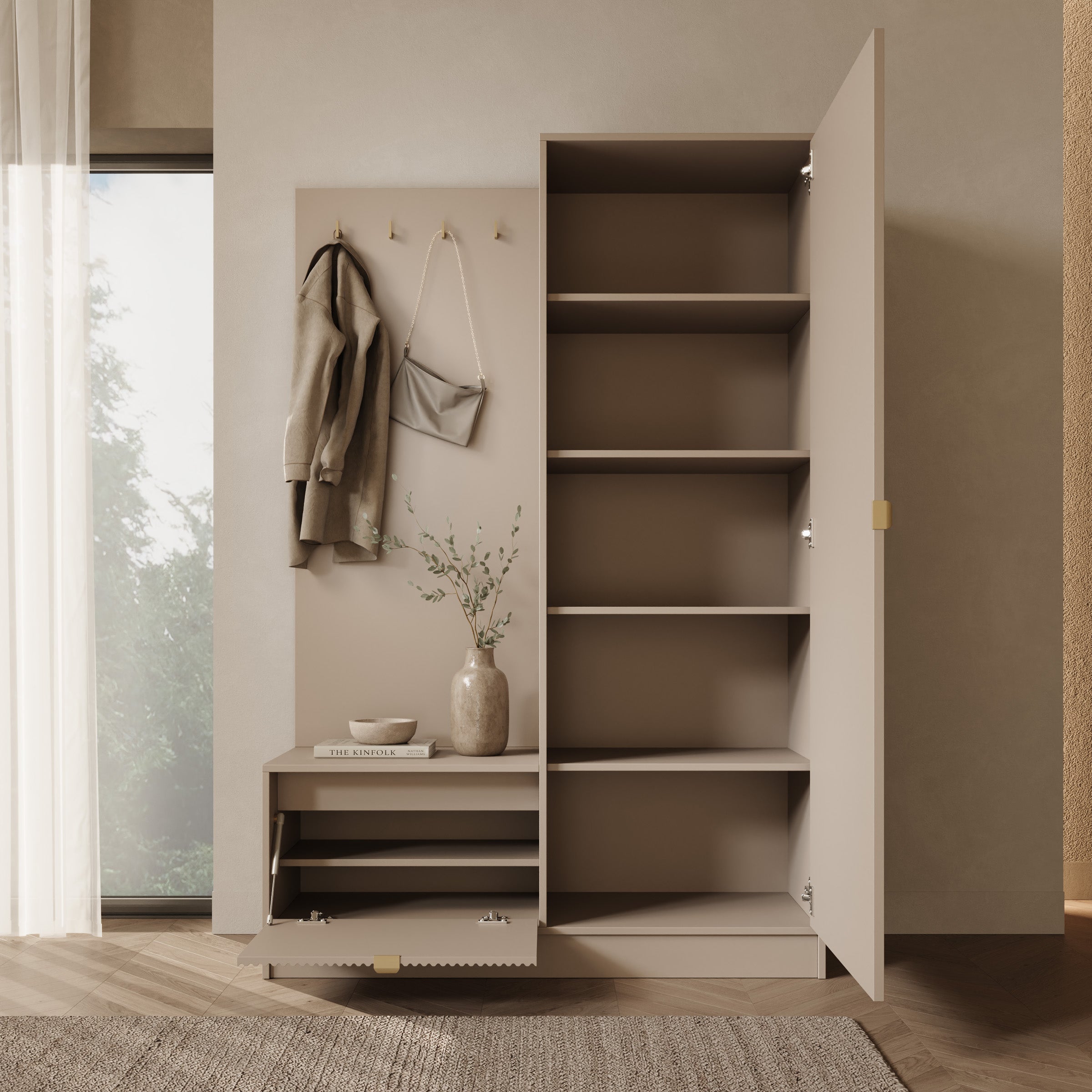 Tavares - Halkast - Beige - 120x40x180 cm