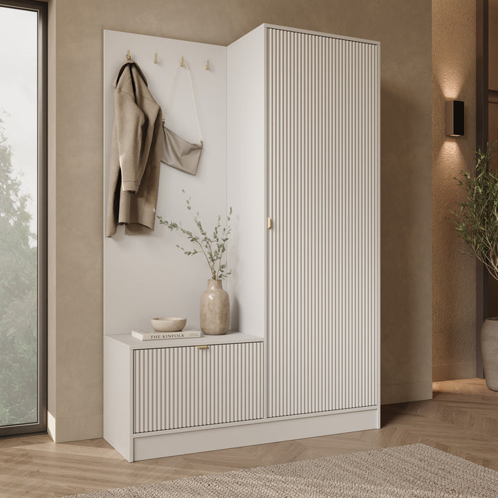Tavares - Halkast - Wit - 120x40x180 cm