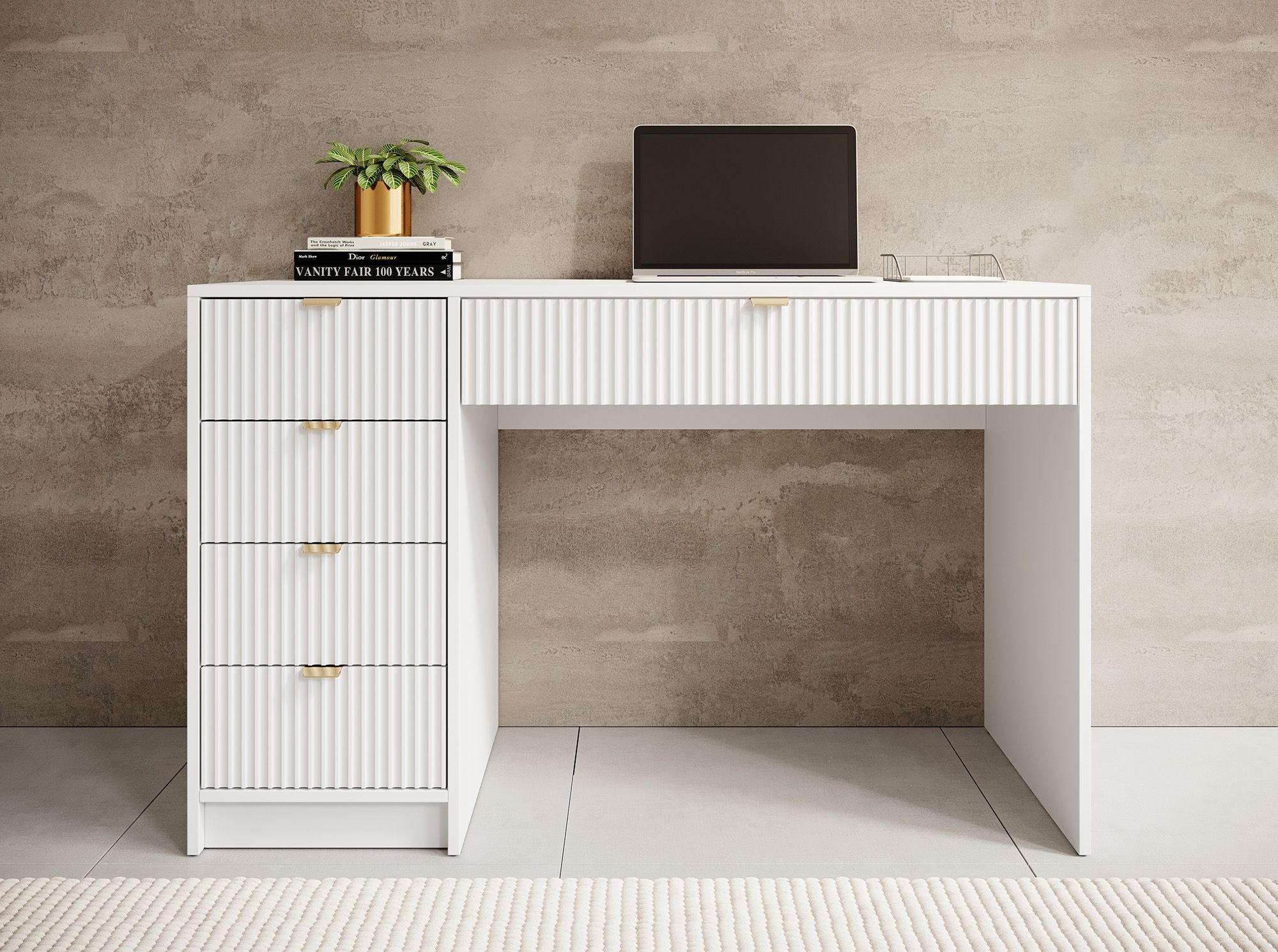 Tavares - Kaptafel - Wit - 120x55x76 cm